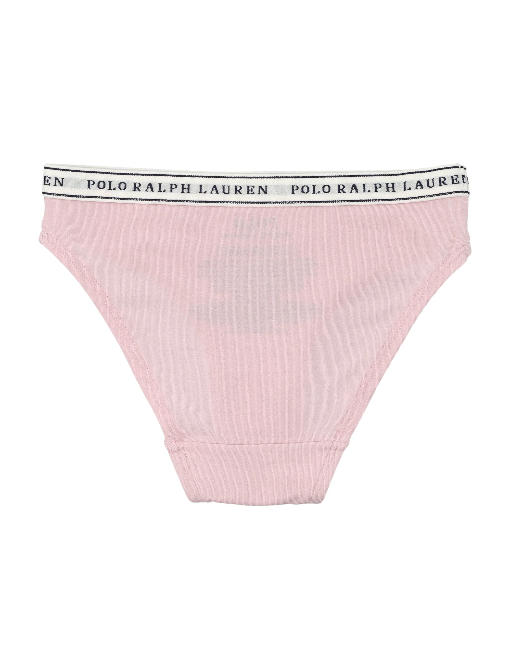 Polo Ralph Lauren Kid Stretch Cotton Two Briefs Set With Logo White/pink Underwear
