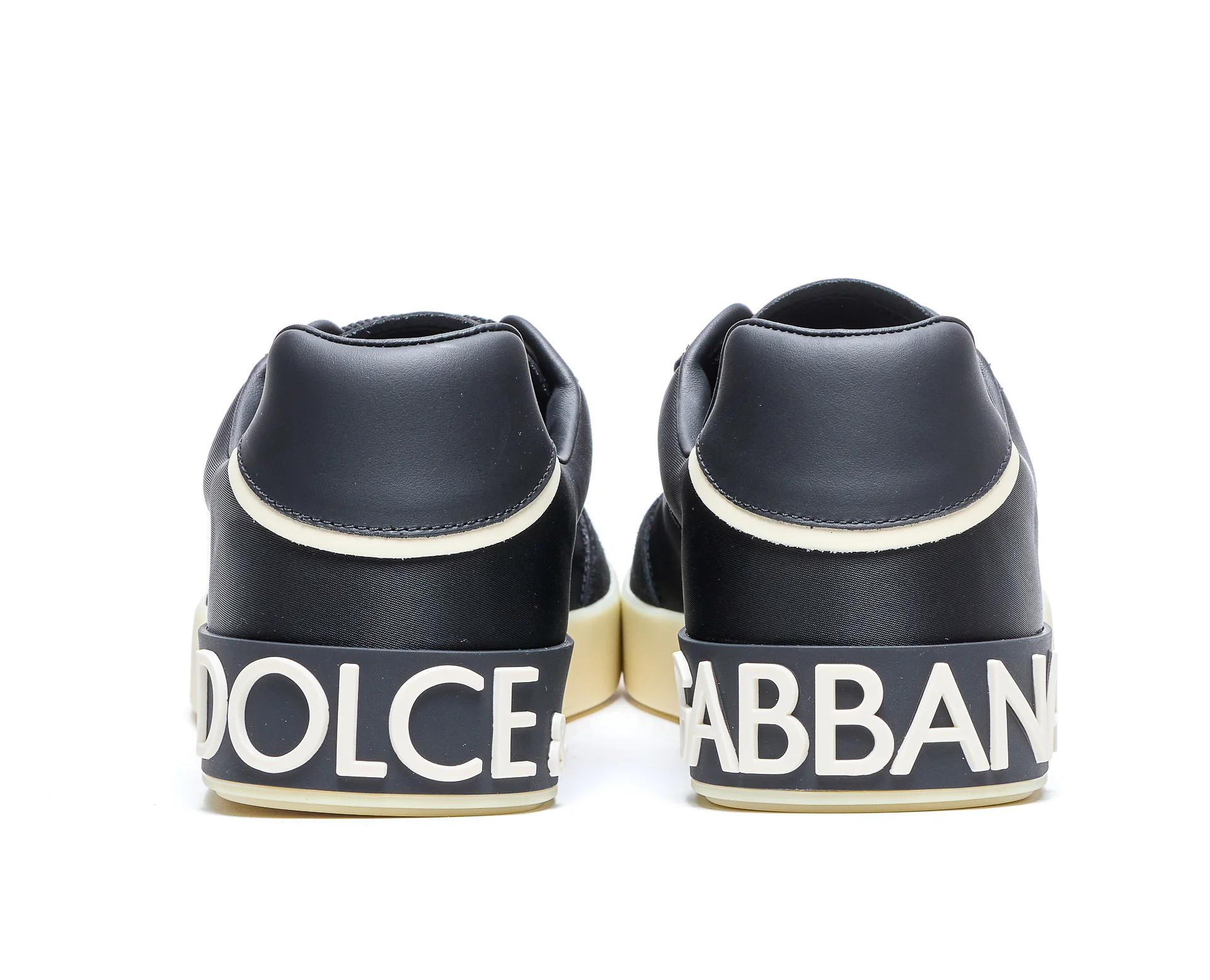 Dolce & Gabbana Sneakers Black Suede And Fabric