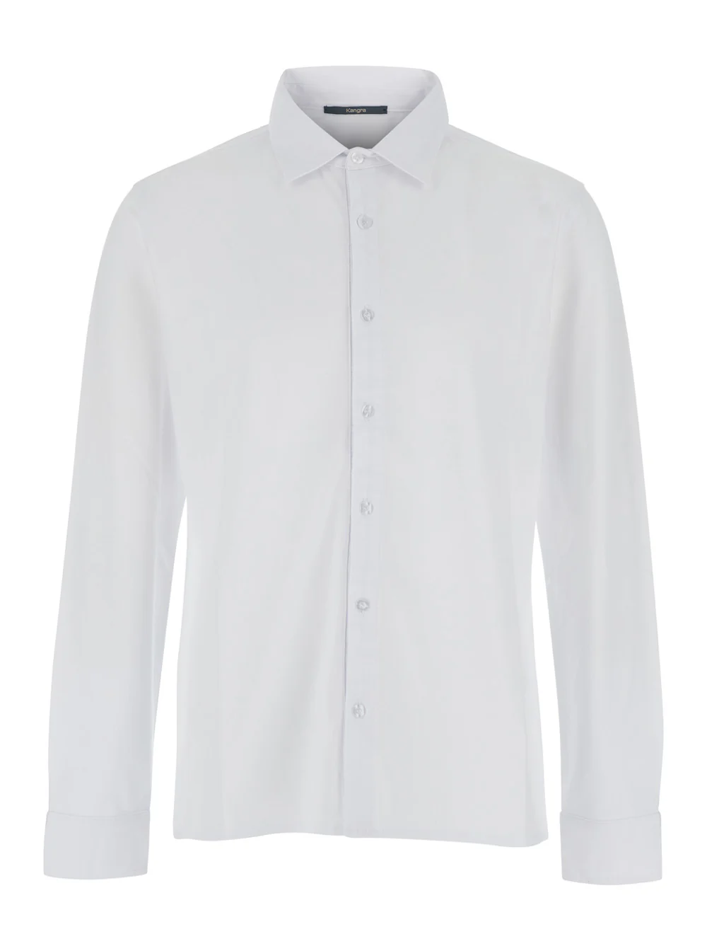 Kangra Shirt M-L with Light Piquet Collar White And Blouses