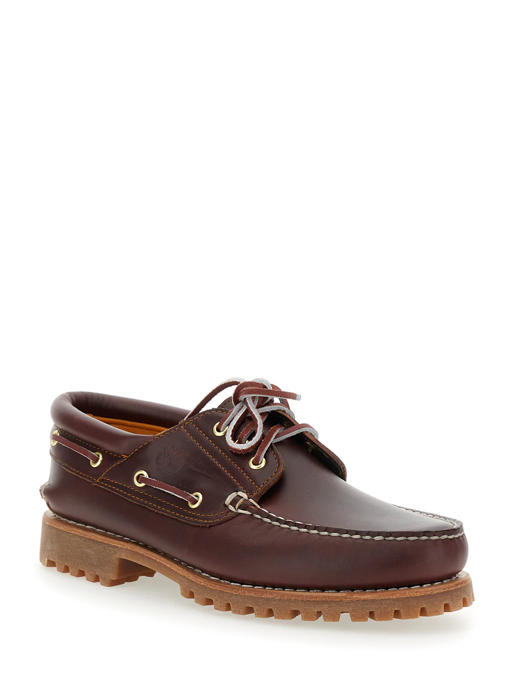 Timberland Mens Brown Leather Authentic Loafers Bordeaux