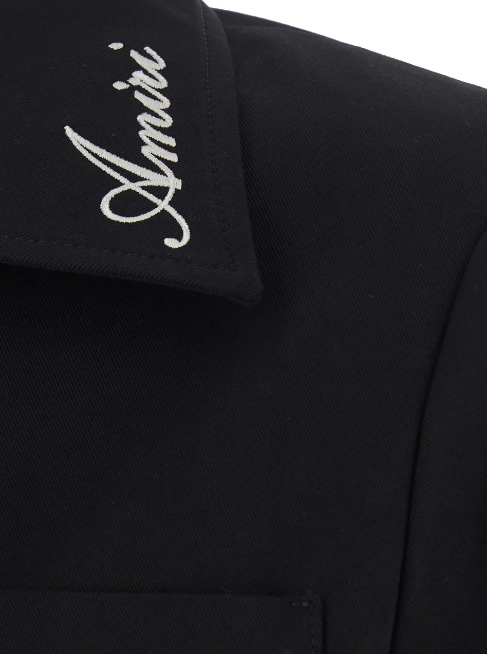 Amiri Jacket With Black Cotton Collar For Women