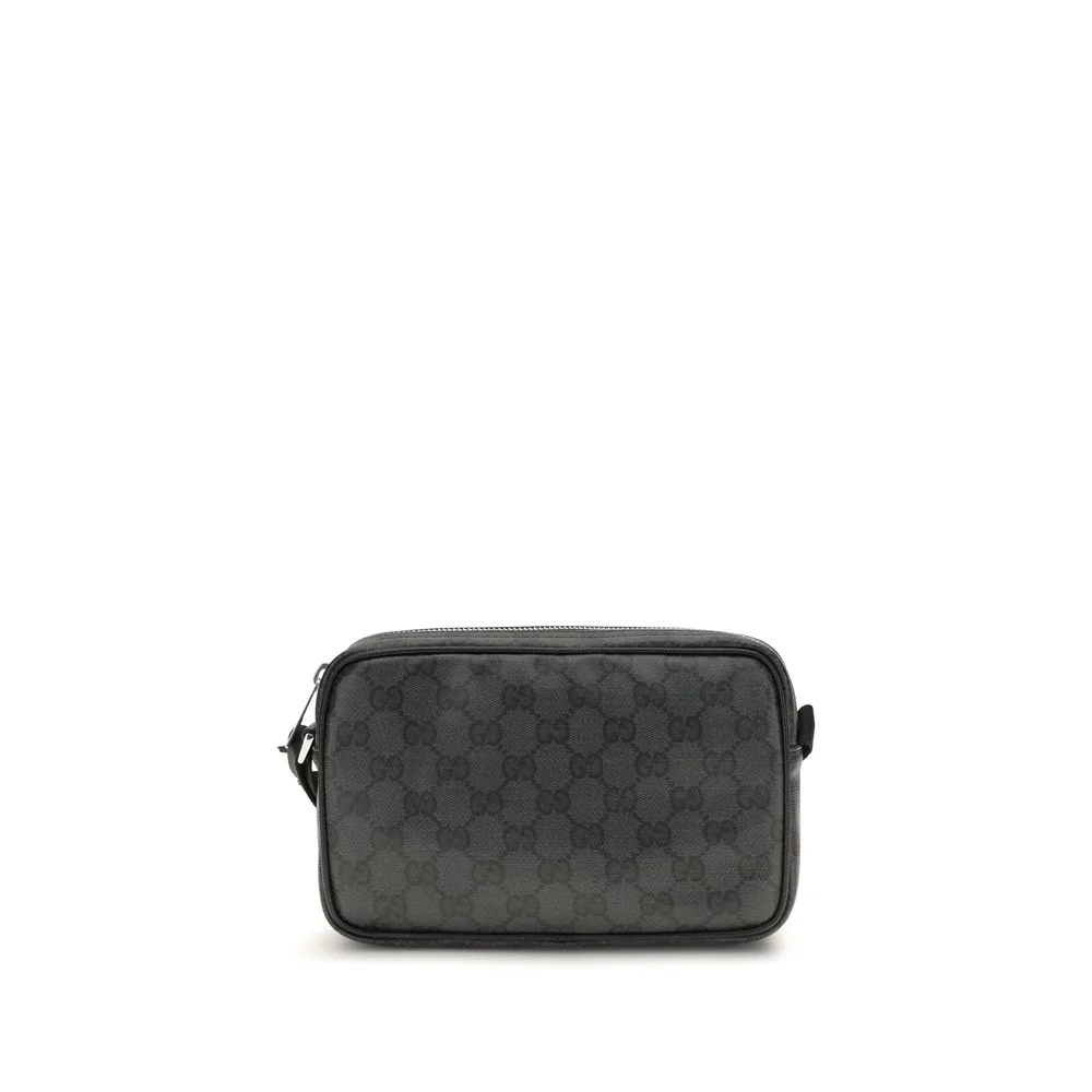Gucci Black Cotton Shoulder Bag