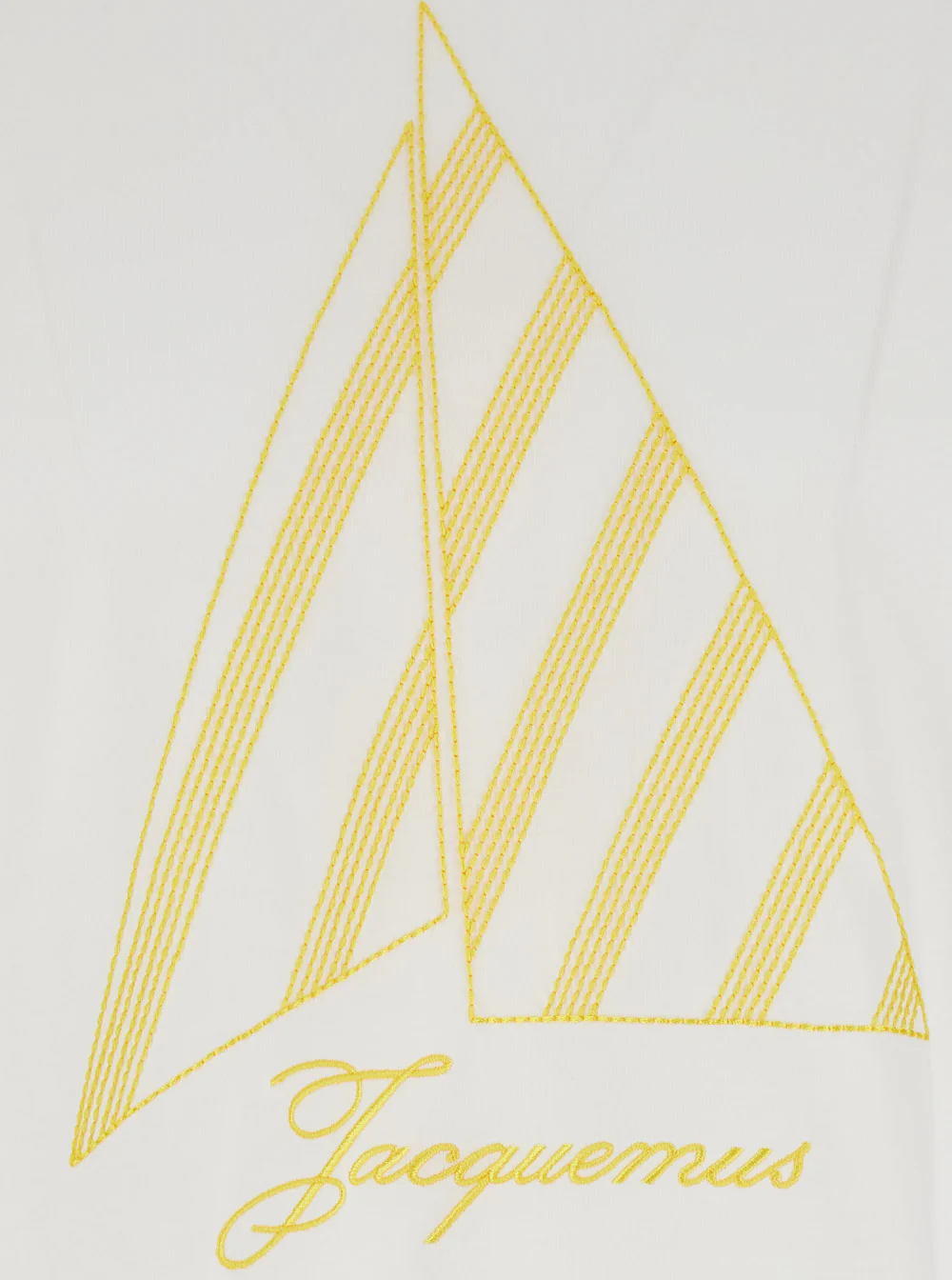 Jacquemus White T-Shirt With Logo On The Front Cotton For Women Tshirts And Polo Shirts Jacquemus White T-Shirt With Logo On The Front Cotton For Women Tshirts And Polo Shirts