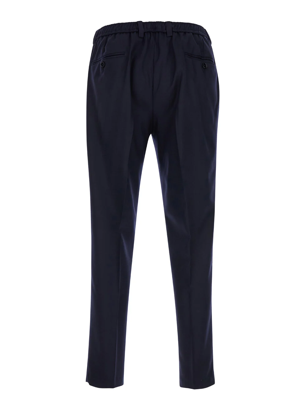 Dolce & Gabbana Blue High Waist Pants in Wool Man Blu Virgin Trousers