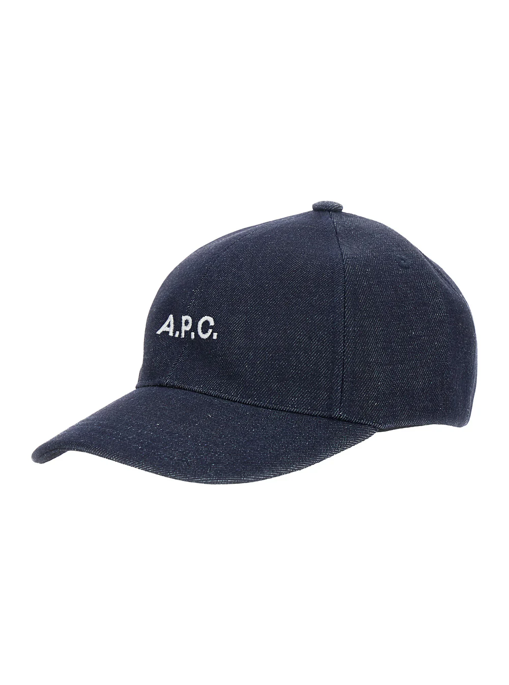 A.P.C. Blue Baseball Cap with logo lettering on the front in Cotton for Men Blu Hats And Gloves