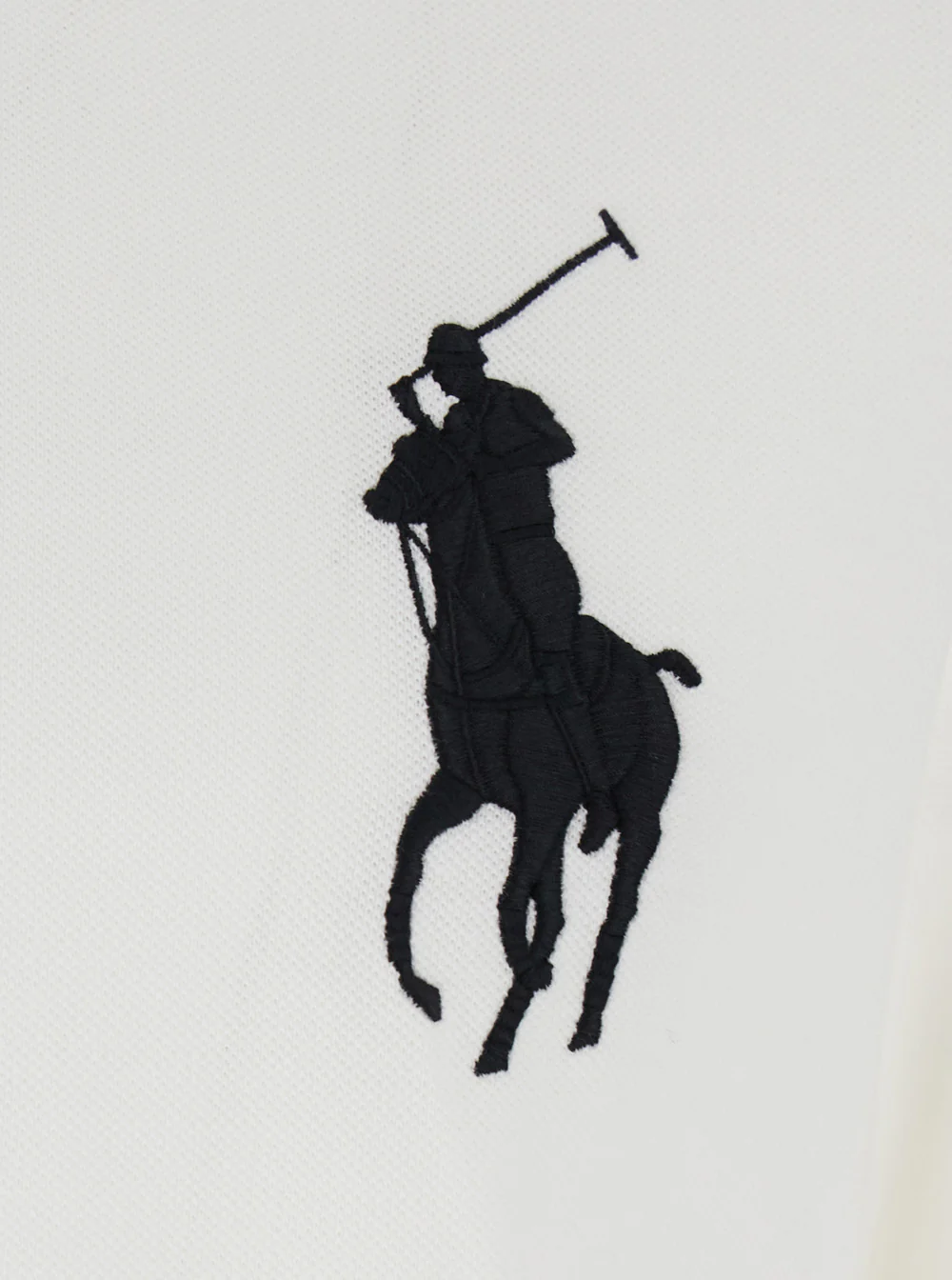 Polo Ralph Lauren Polo Custom Slim Fit with Large Pony Embroidery on the Front and Numeric Detail Shoulder in White Cotton for Men Tshirts Shirts