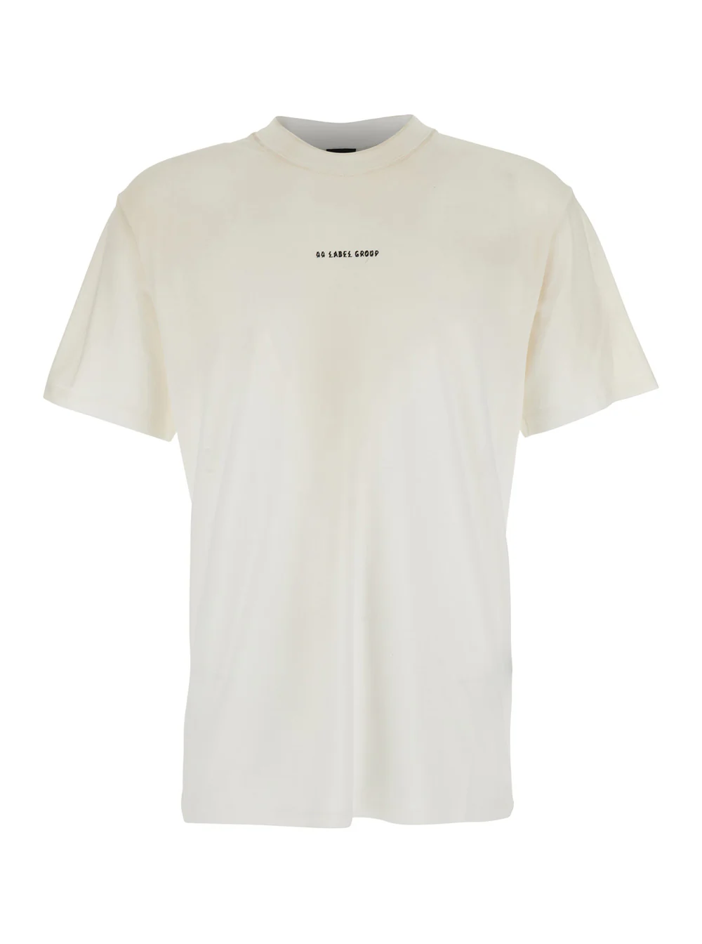44 Label Group White RLXD SLIM TEE Silk Round Neck T-Shirt for Men Tshirts And Polo Shirts