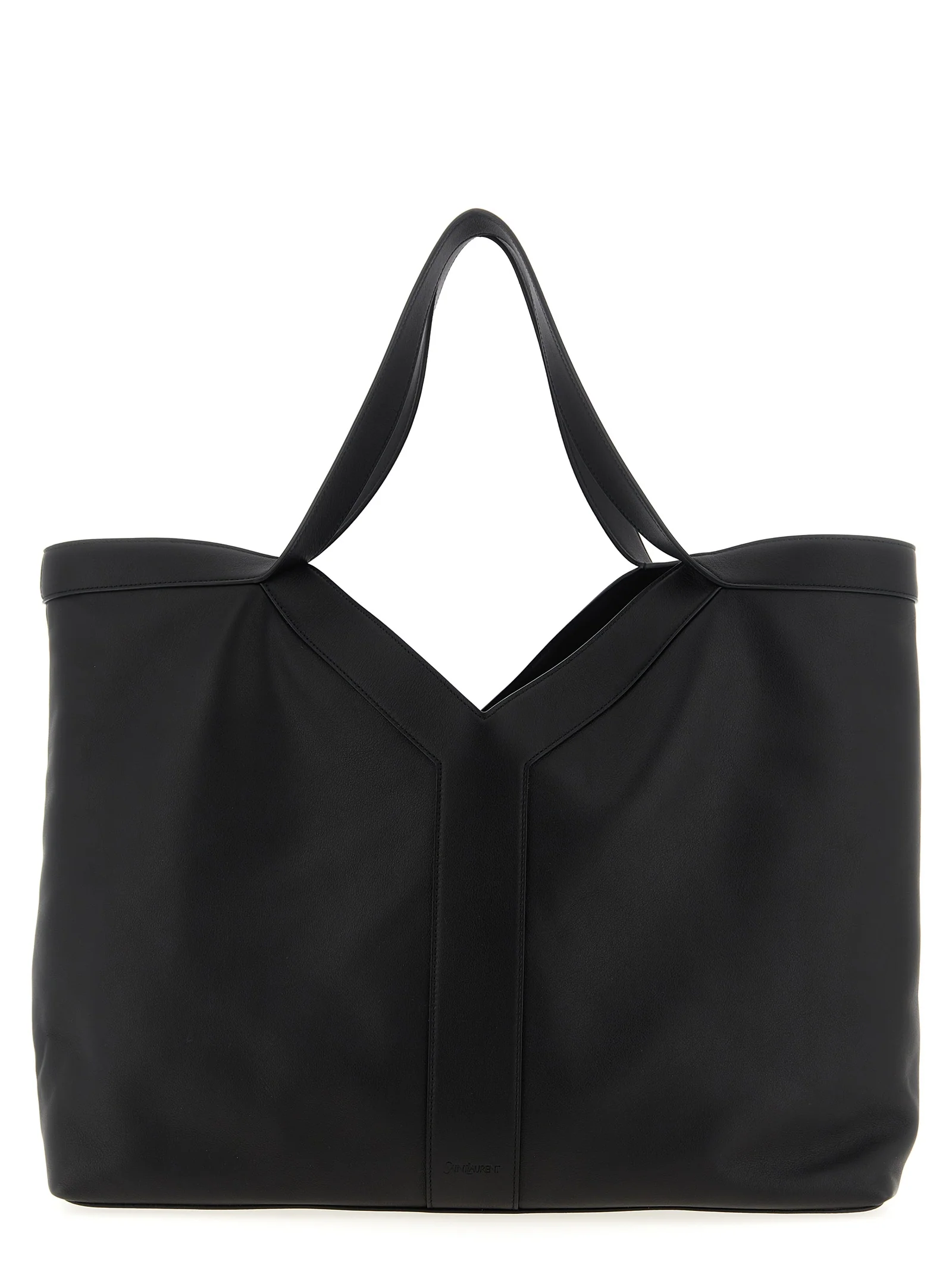 Saint Laurent Black Calfskin Tote Bag