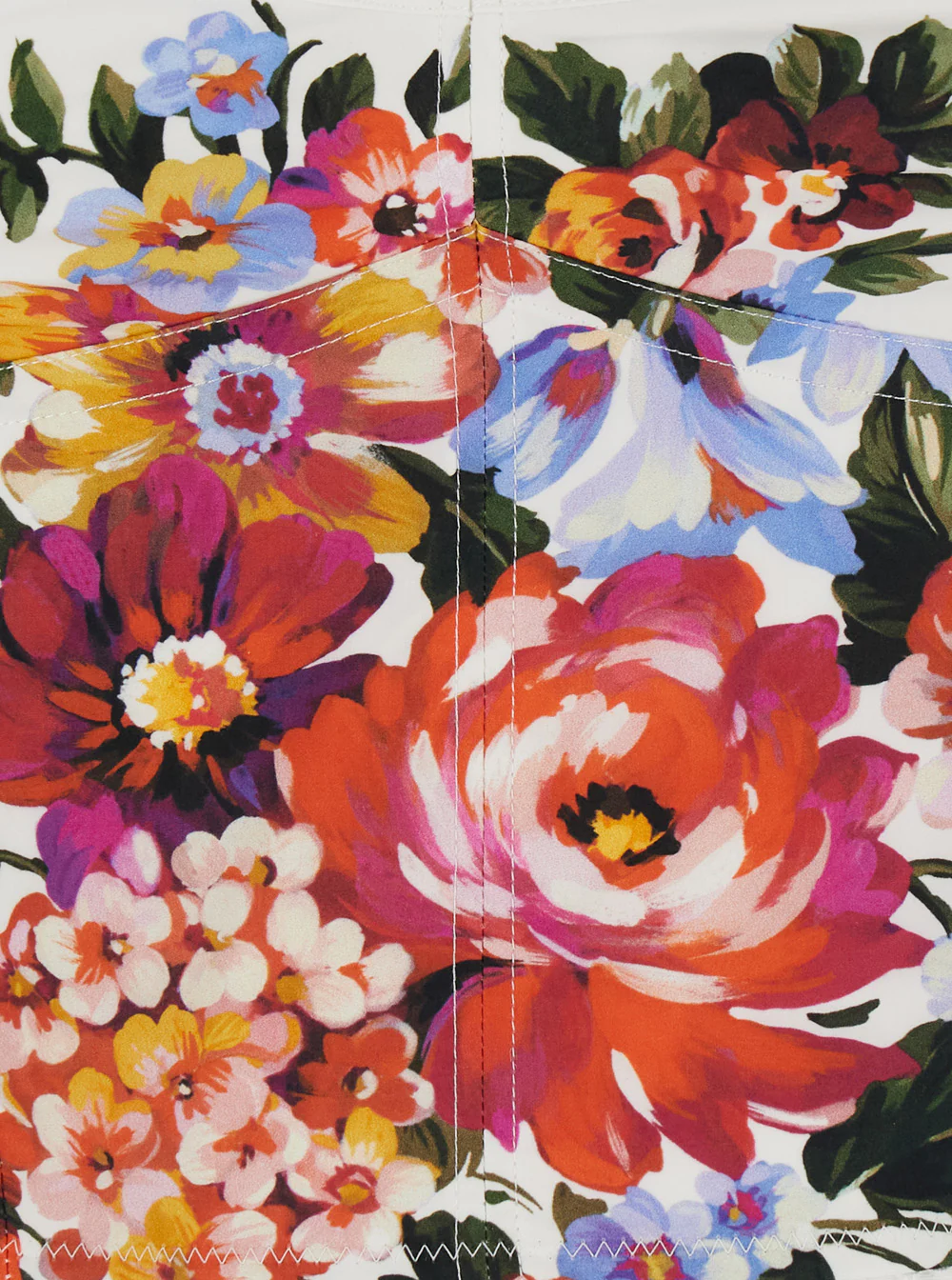 Dolce & Gabbana Multicolor Floral Print V-Neck Bustier Top in Cotton for Women Elastane Polyamide Tops