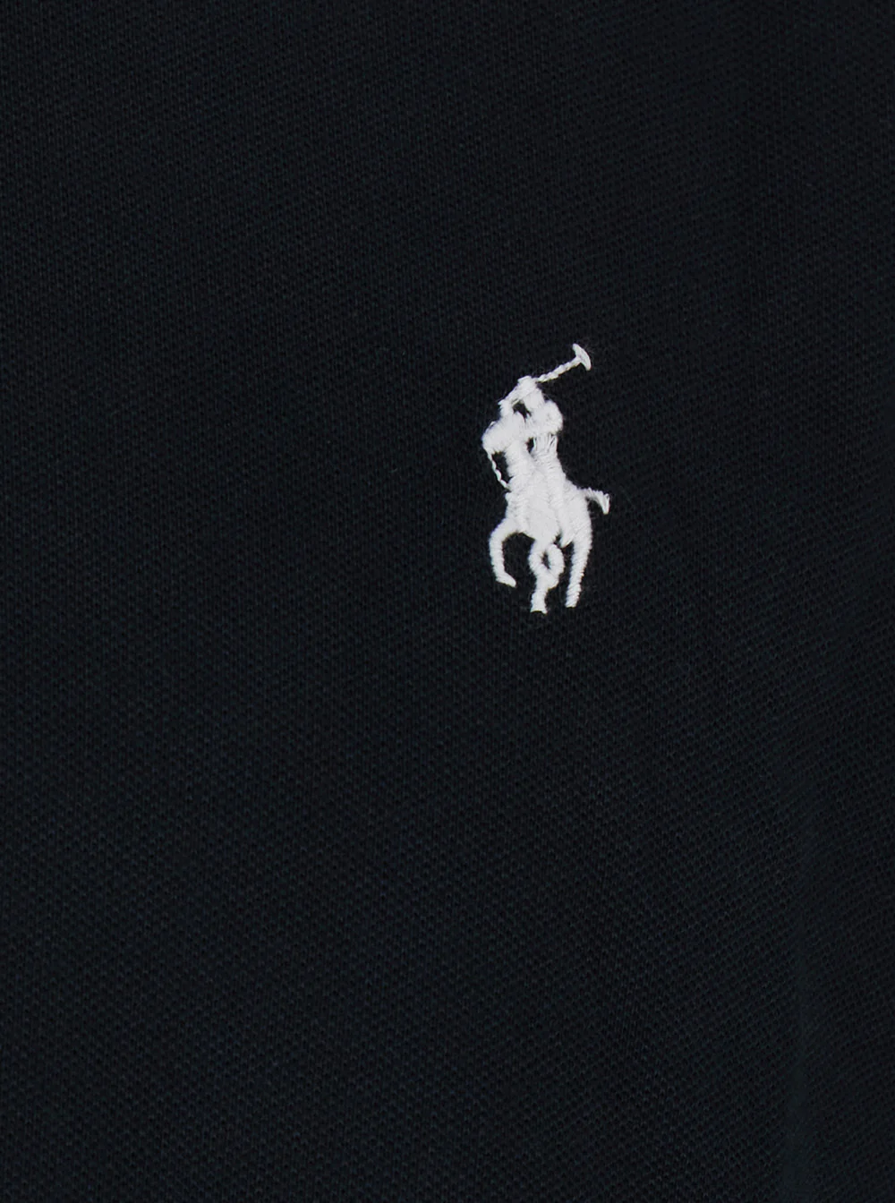 Polo Ralph Lauren Custom Fit Black Polo Shirt With Classic Collar And Pony Embroidery On The Front Cotton For Men Tshirts