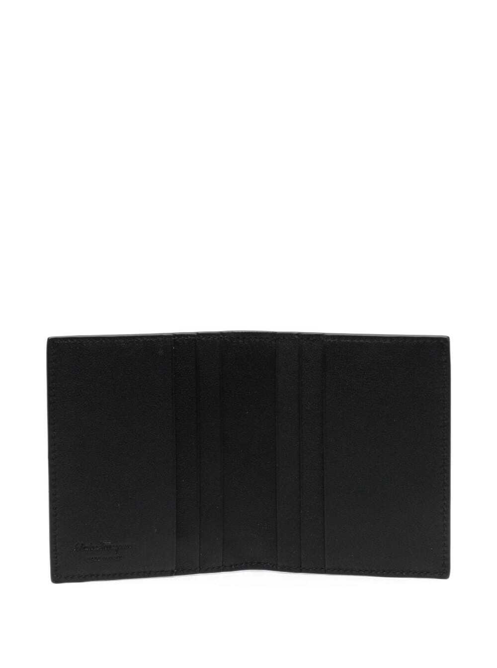 Ferragamo Blue Cardholder with Gancini Metal Logo on the Front in Leather for Men Blu Calf Products