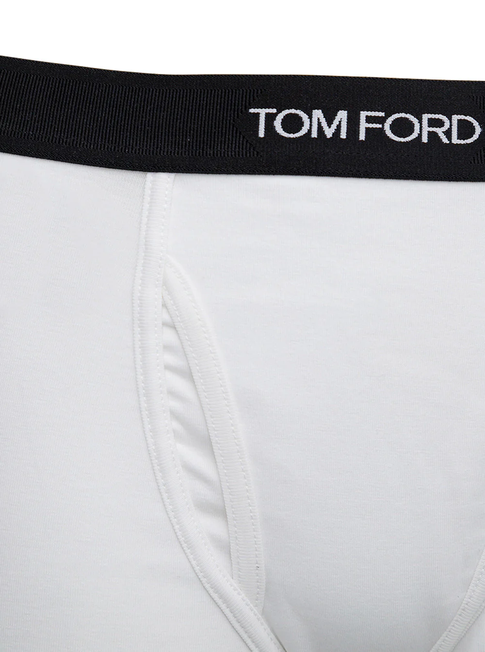 Tom Ford White Boxer Shorts with Elastic Waist Logo Lettering in Cotton Man Elastane Underwear