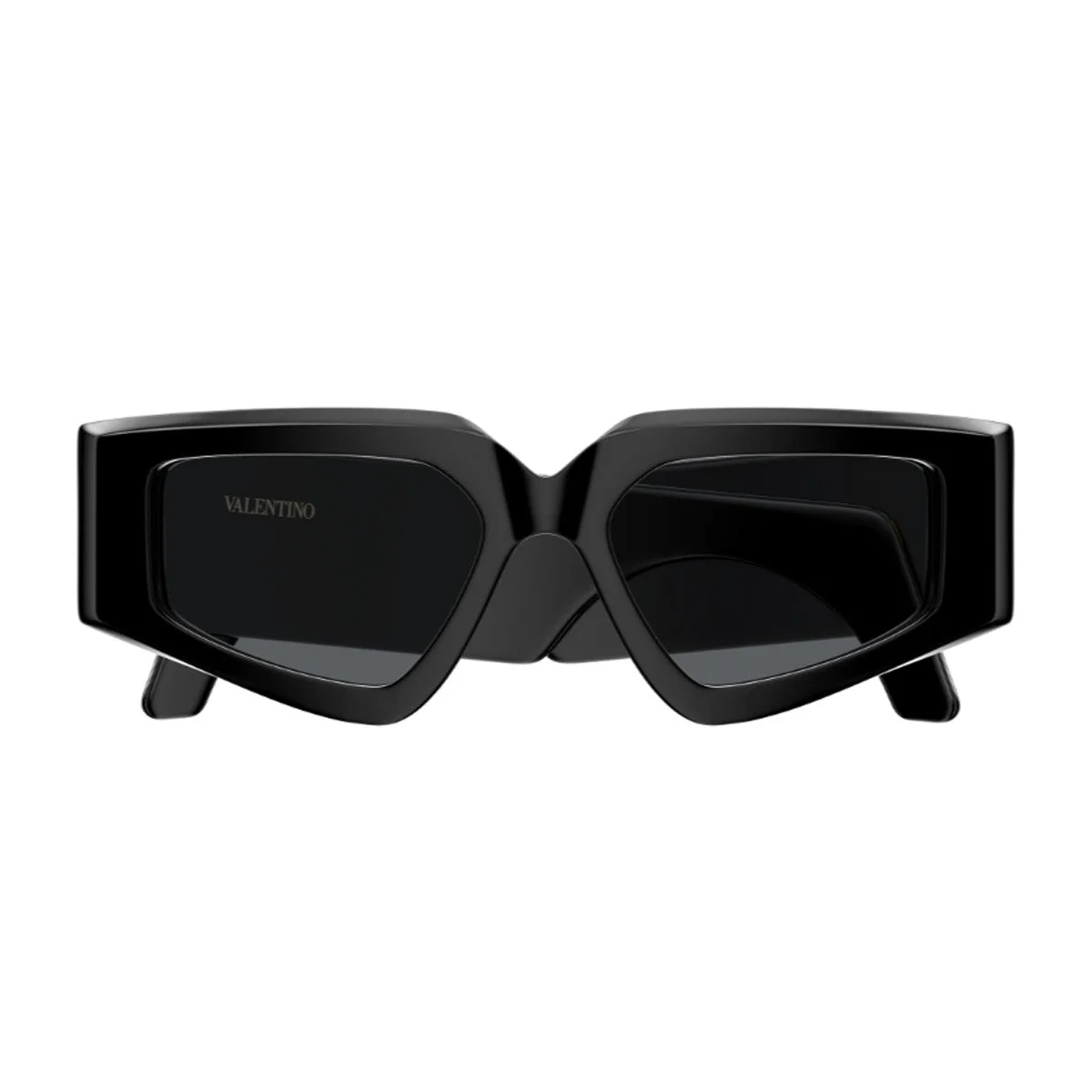 Ottica Lucciola Valentino Vg0006s Linea V Logo Black Acetato Riciclato Sunglasses