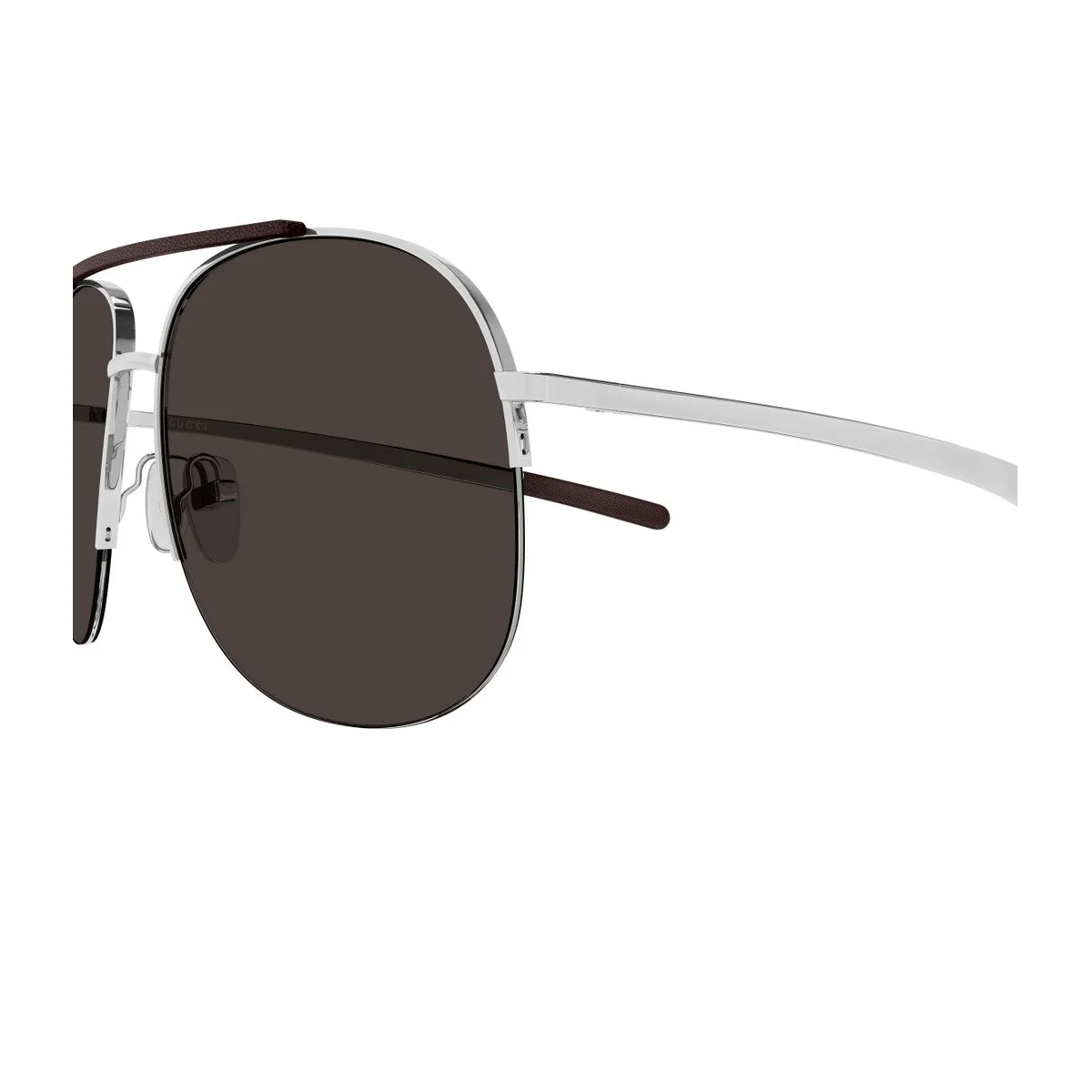 Gucci Gg2165s Linea Institutional Logo Silver Metallo Sunglasses