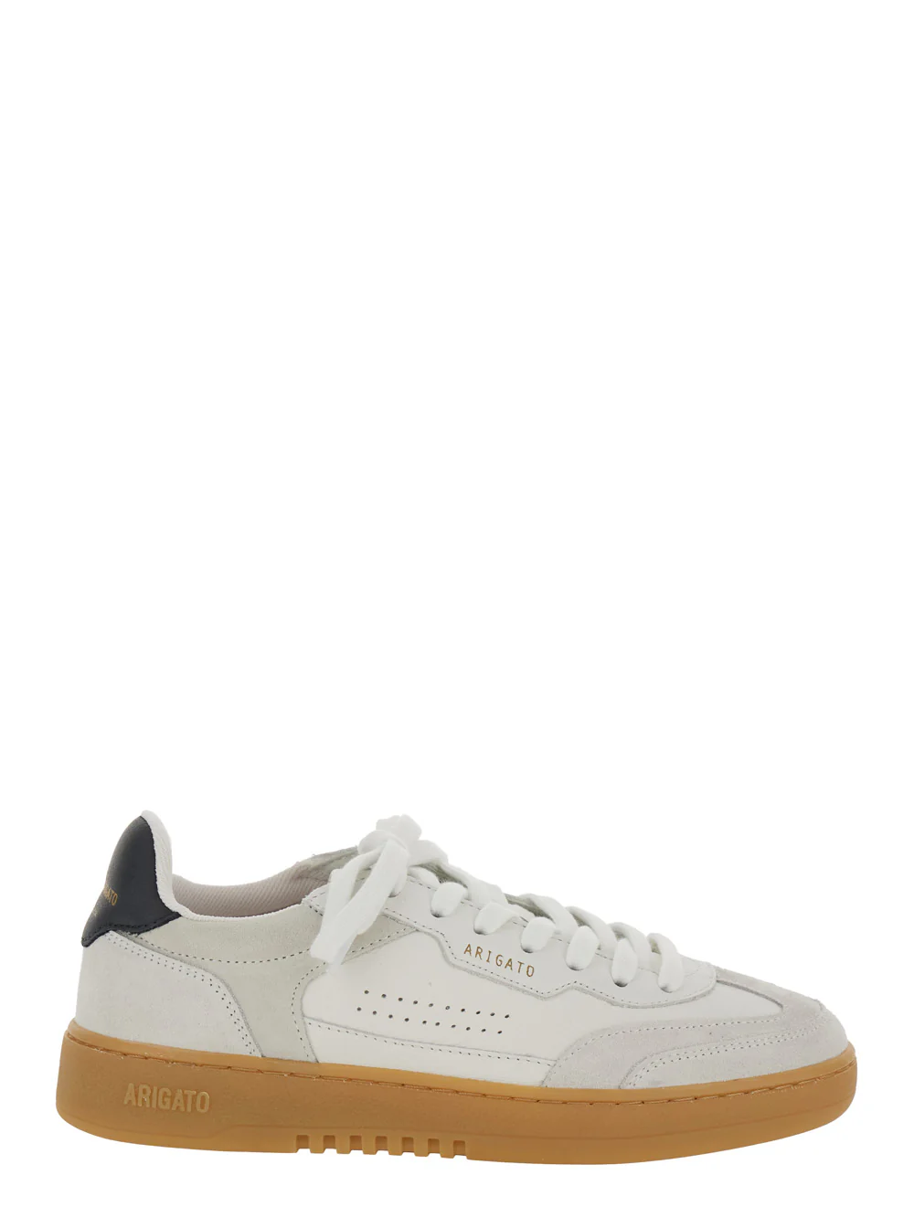 Axel Arigato Sneaker Dice T-Toe Low Top with Logo Patch on the Tongue and Lettering Back in White Leather for Women