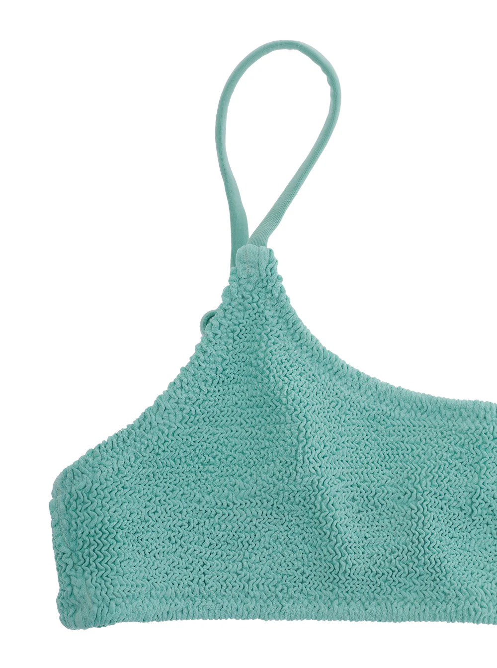 Mc2 Saint Barth Kids JAIDEN W - CRINKLE Green Bikini with Ruffled Details In Fabric Women Beachwear