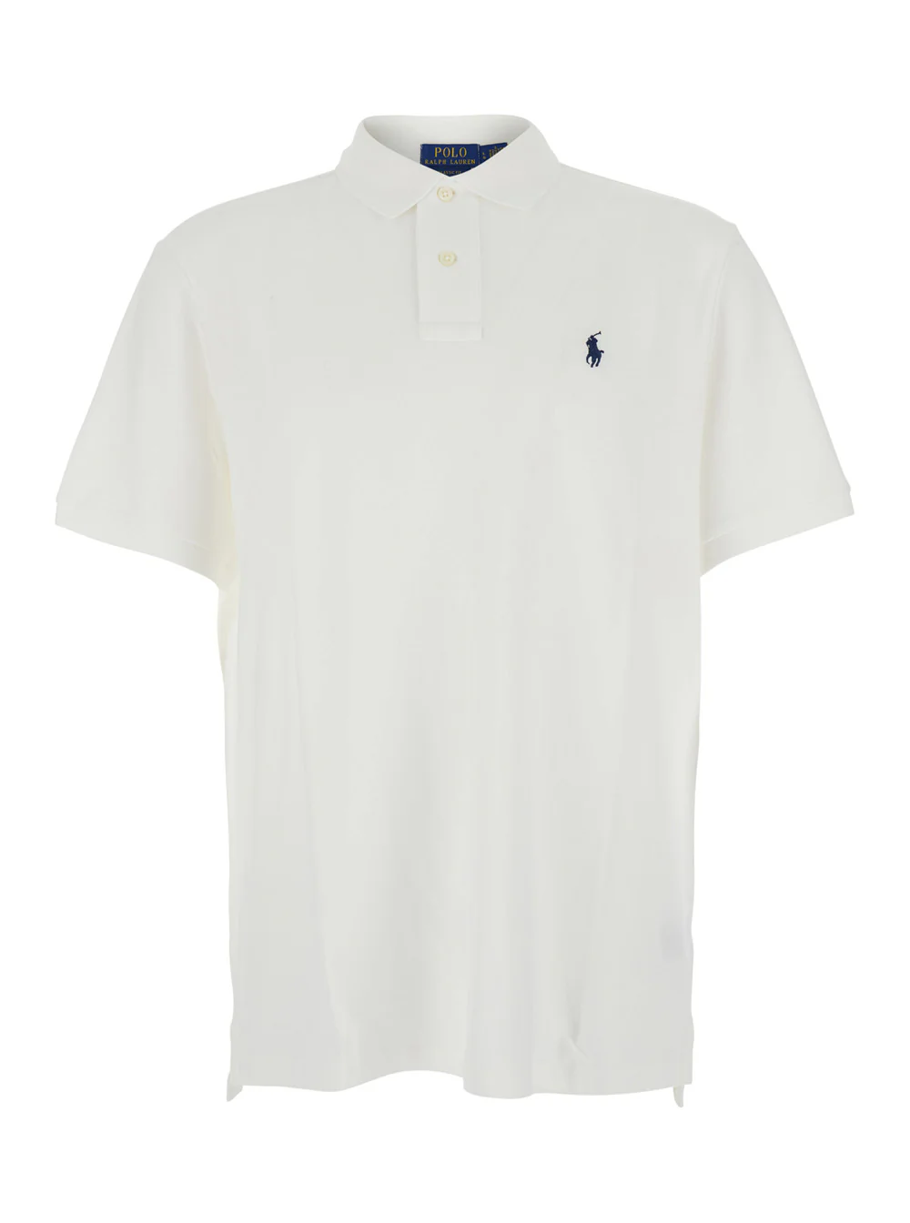 Polo Ralph Lauren Short Sleeve-Knit Classic Fit White Tshirts And Polo Shirts