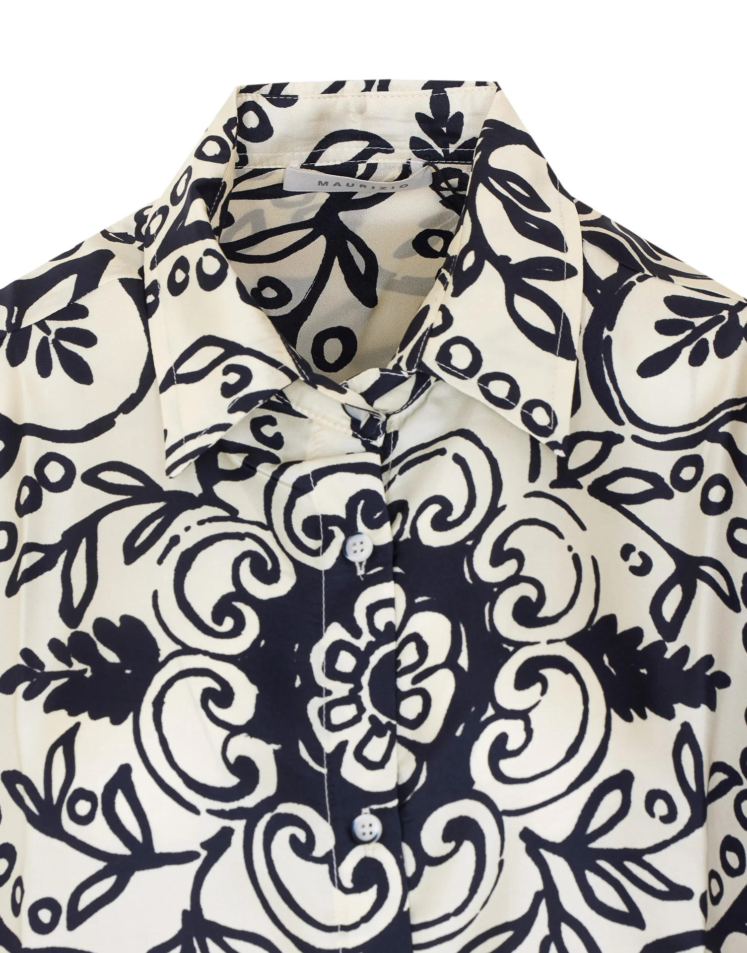 MAURIZIO Shirts Black Silk