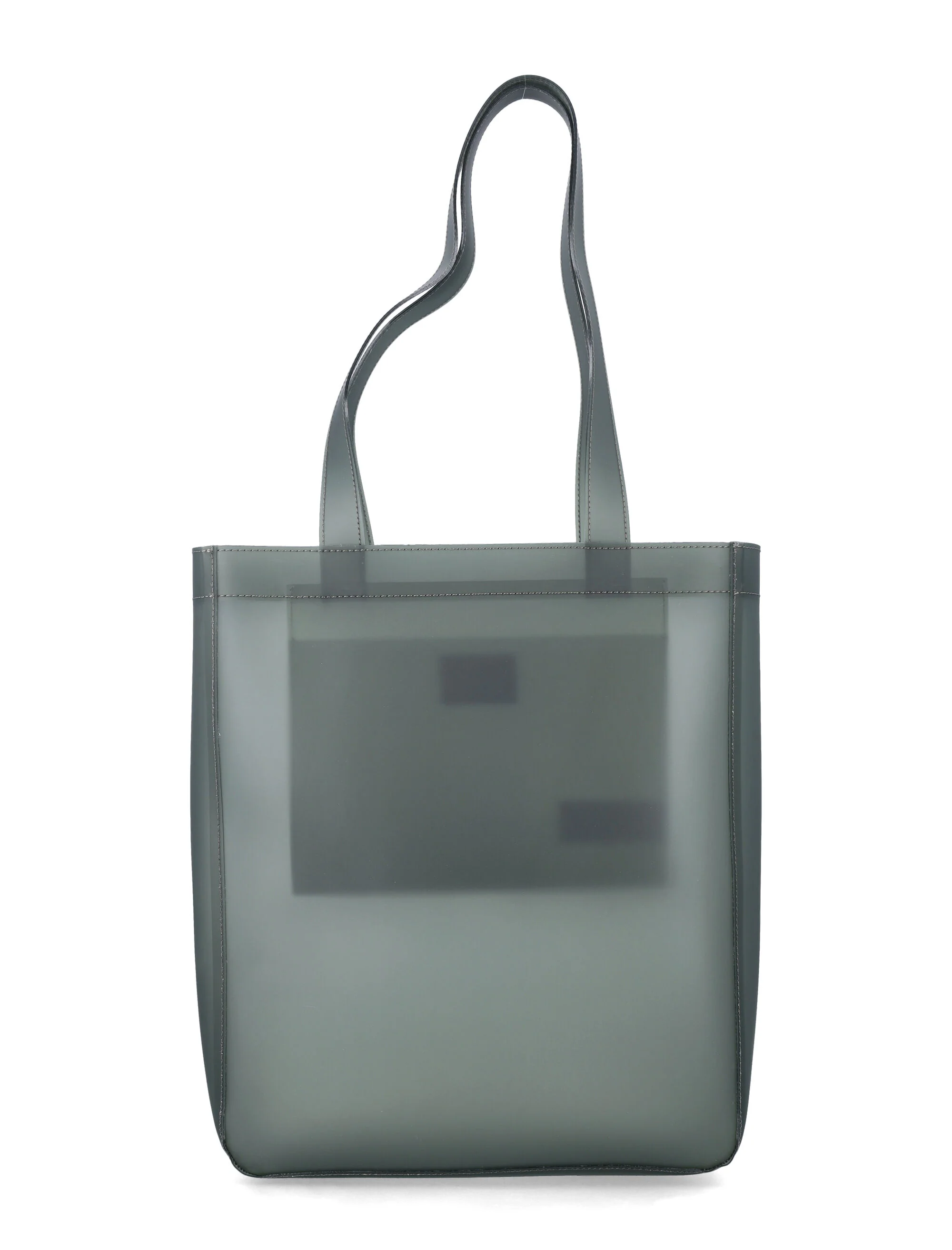 A.P.C. transparent Lou tote Khaki Thermoplastic Polyurethane