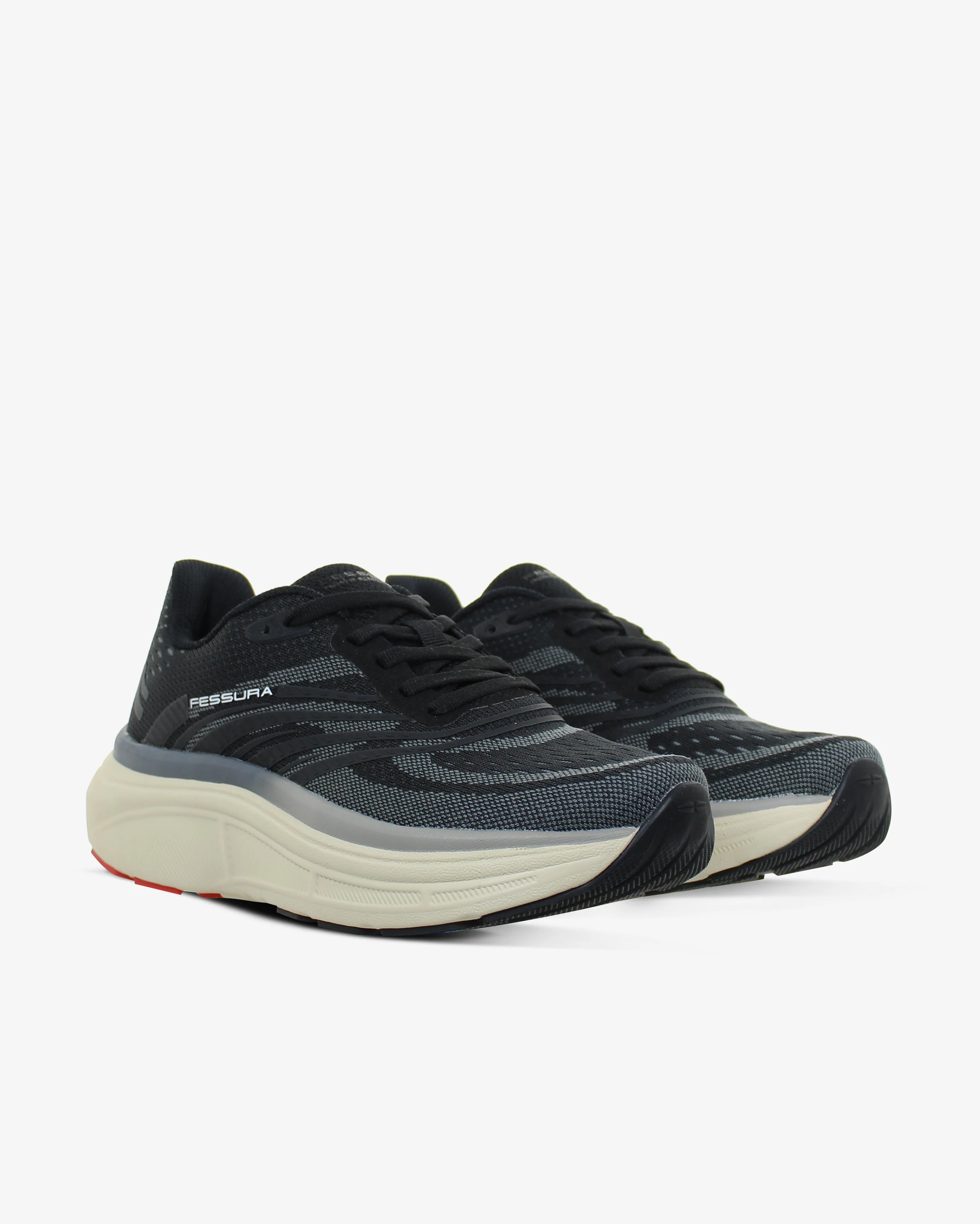 Fessura Italia Speed 01 Black Running Sneakers