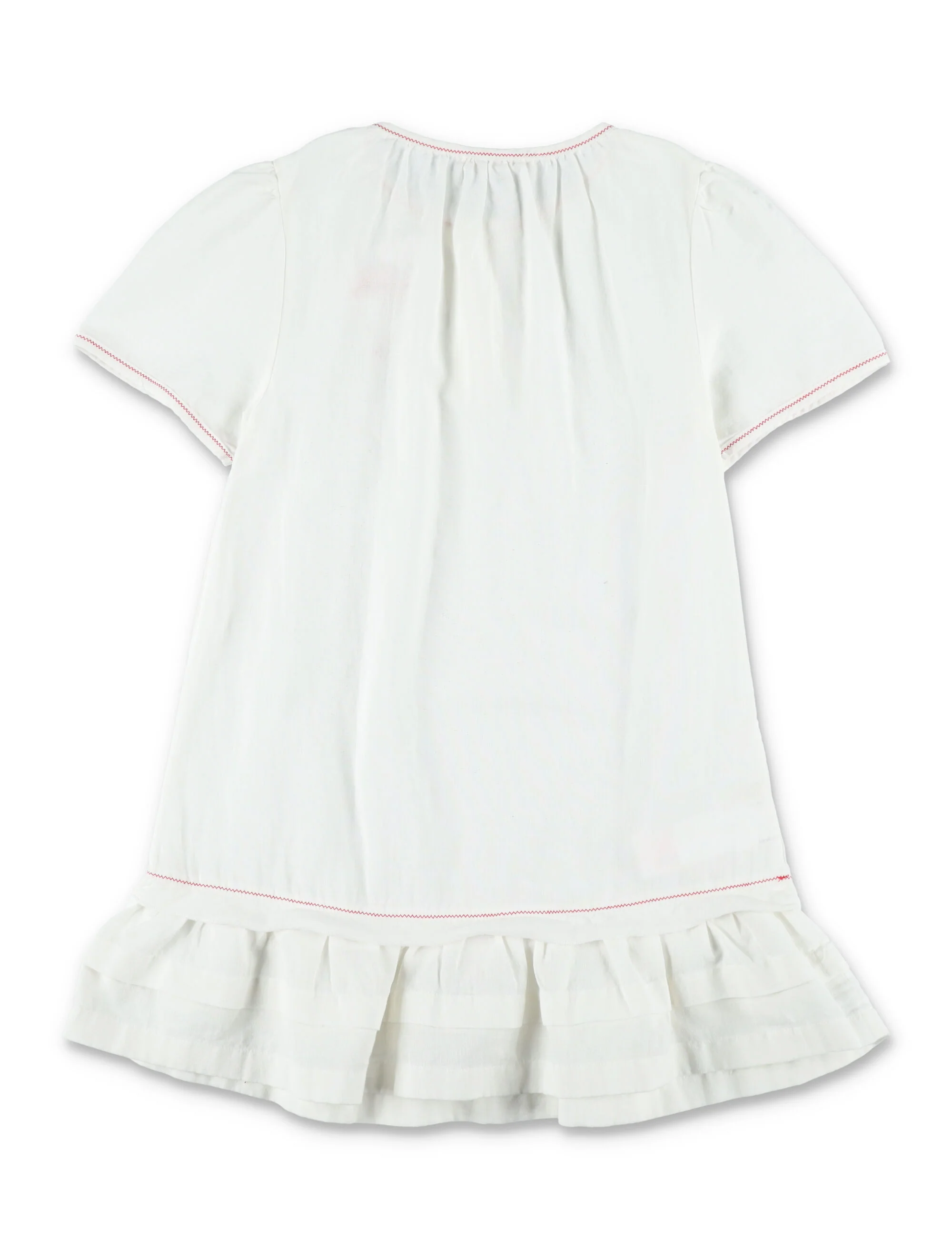 Marni Linen Dress With Embroidery For Girls White Cotton