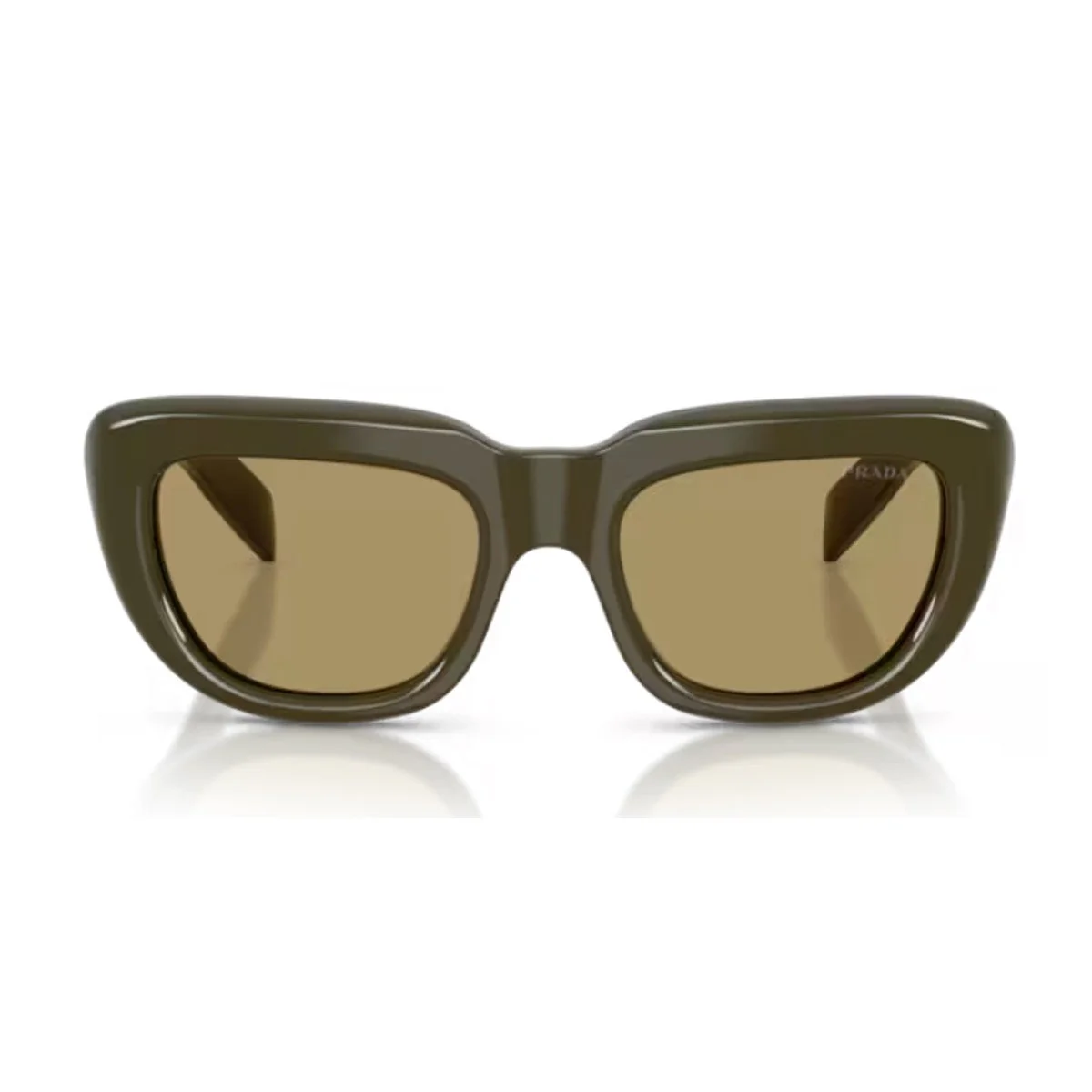 Prada Pr D07s Olive Green Acetato Sunglasses
