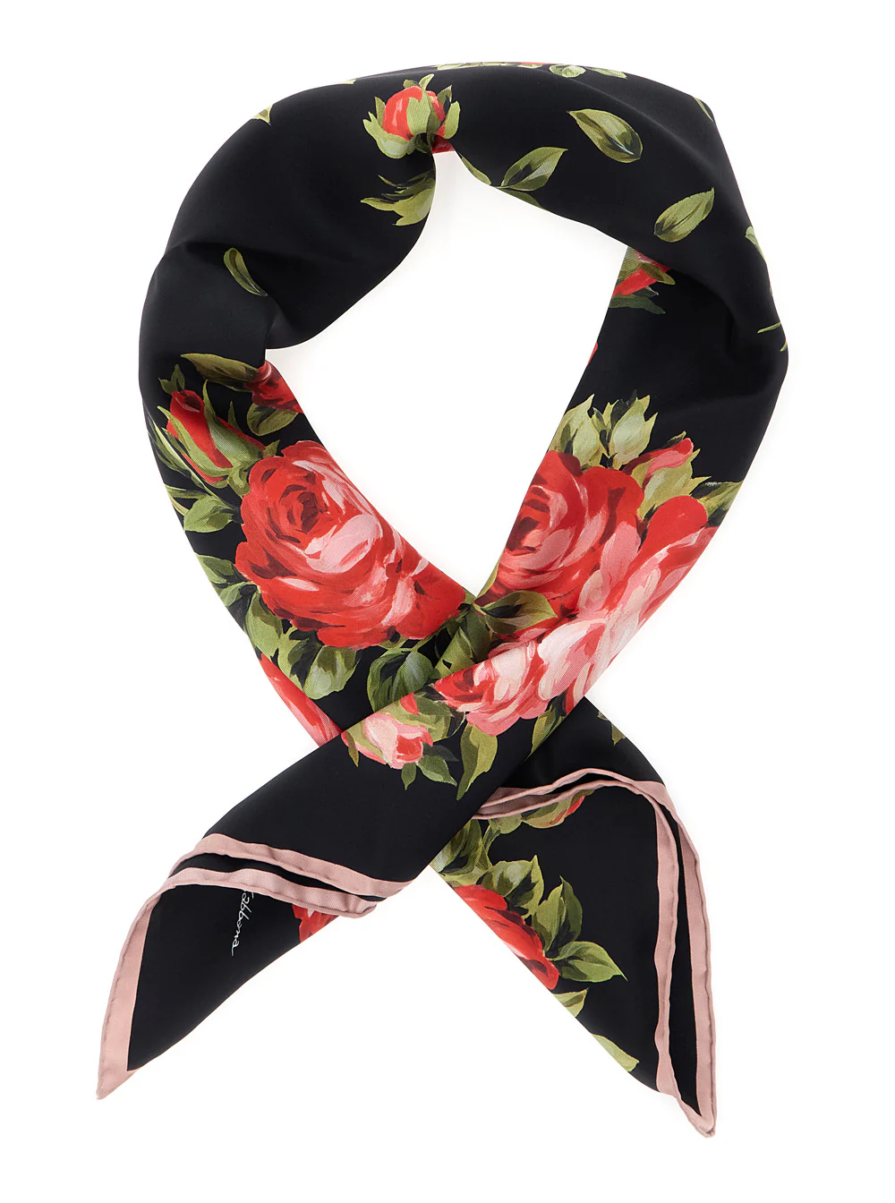 Dolce & Gabbana Floral Multicolor Square Scarf with All-Over Print in Silk for Women Scarfs And Foulards