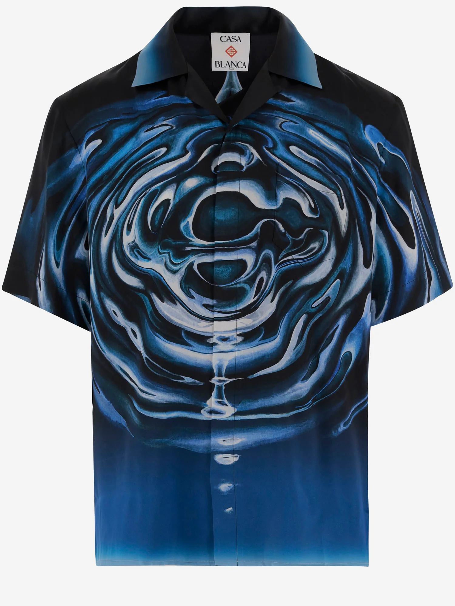 Casablanca Shirts Blue Silk