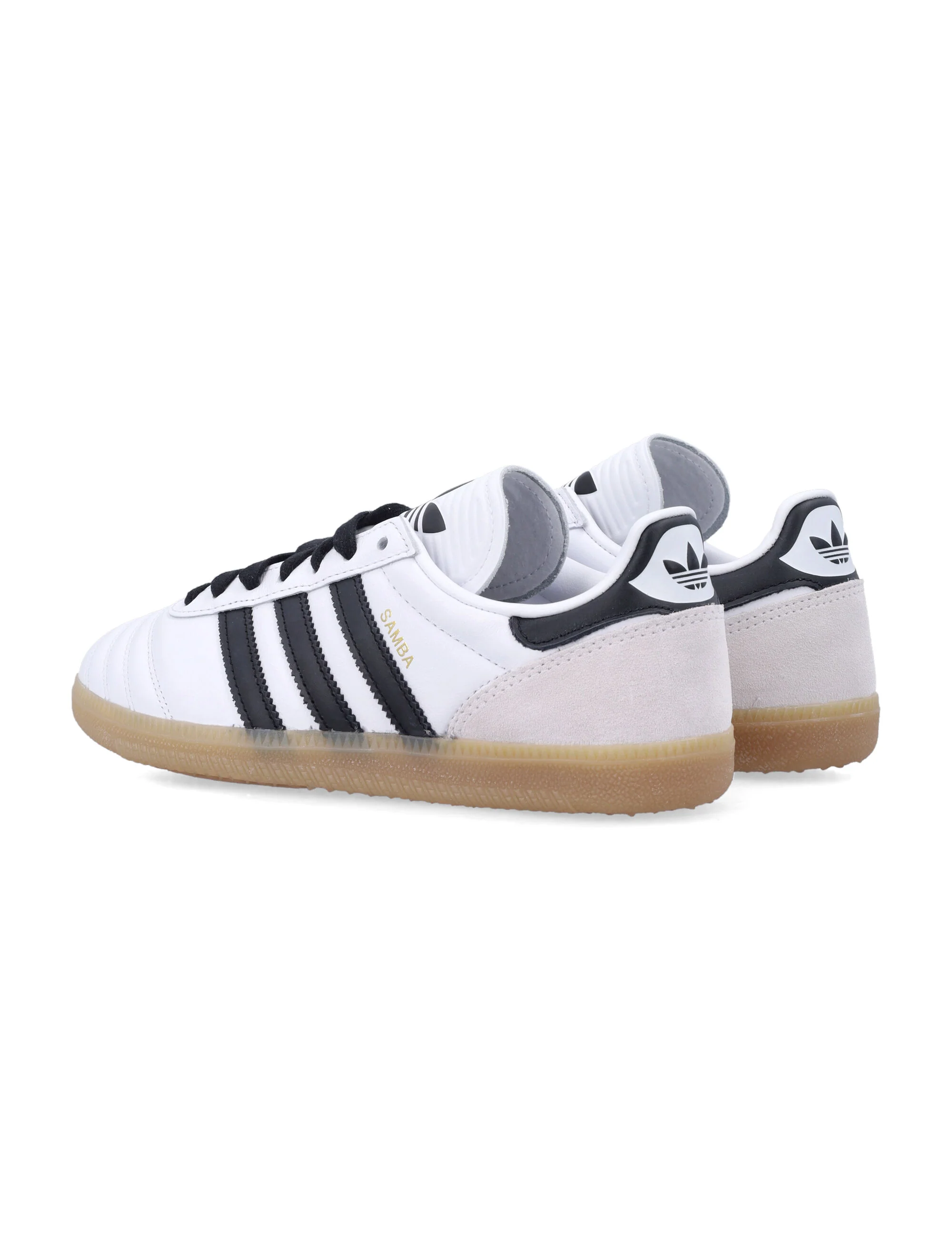 Adidas Originals Adidas Samba Jp Kids Sneakers White/black Leather Insert