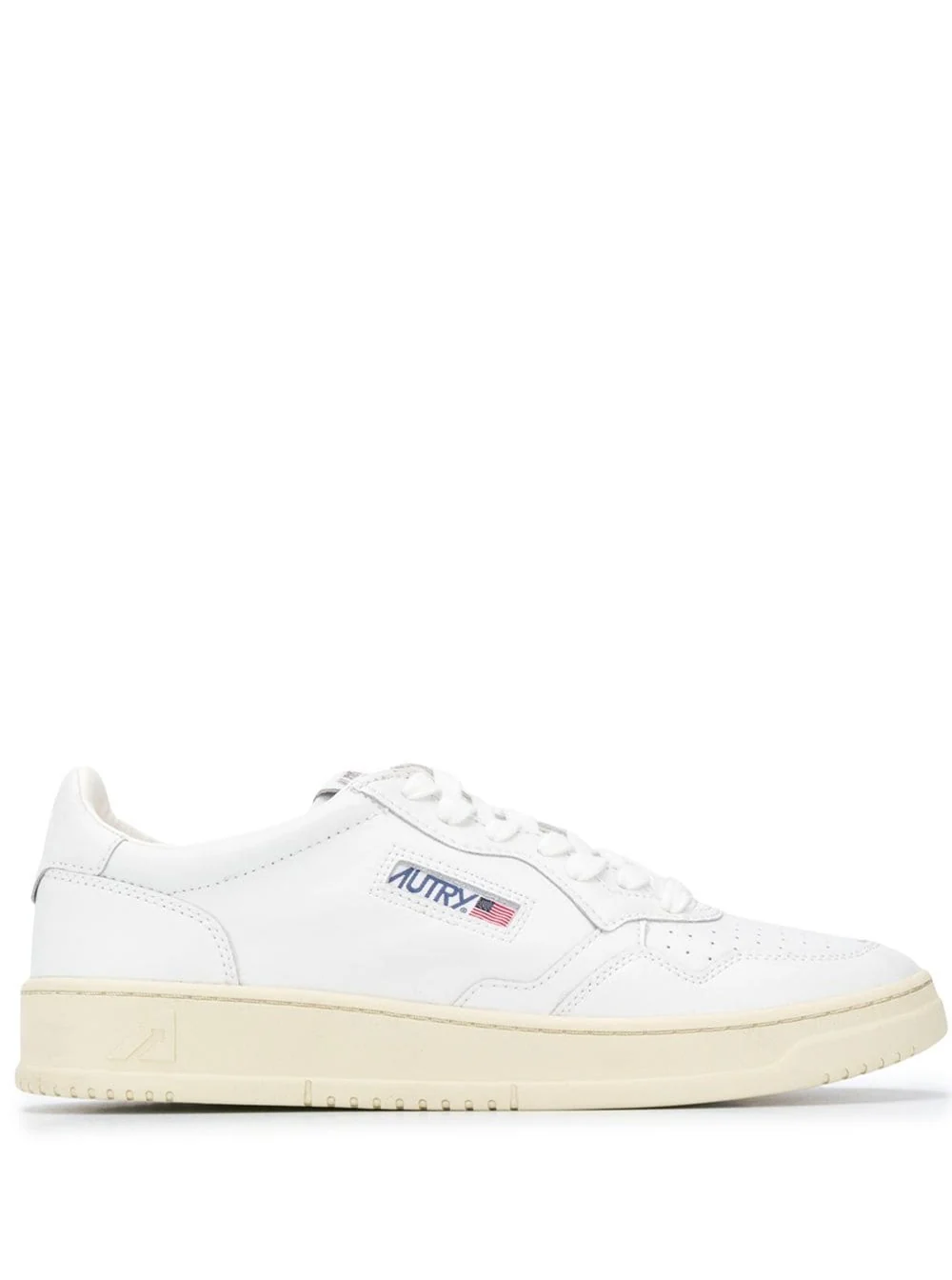 Autry Sneaker Medalist Low Top With Logo Patch On The Tongue White Leather Men Cow