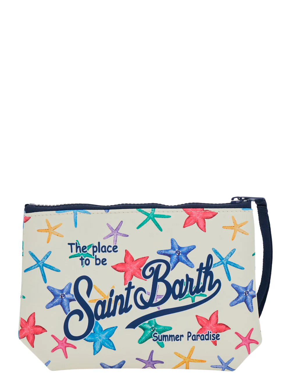 Mc2 Saint Barth Kids ALINE Multicolor Clutch Bag with Leather Details Clutches And Pochettes