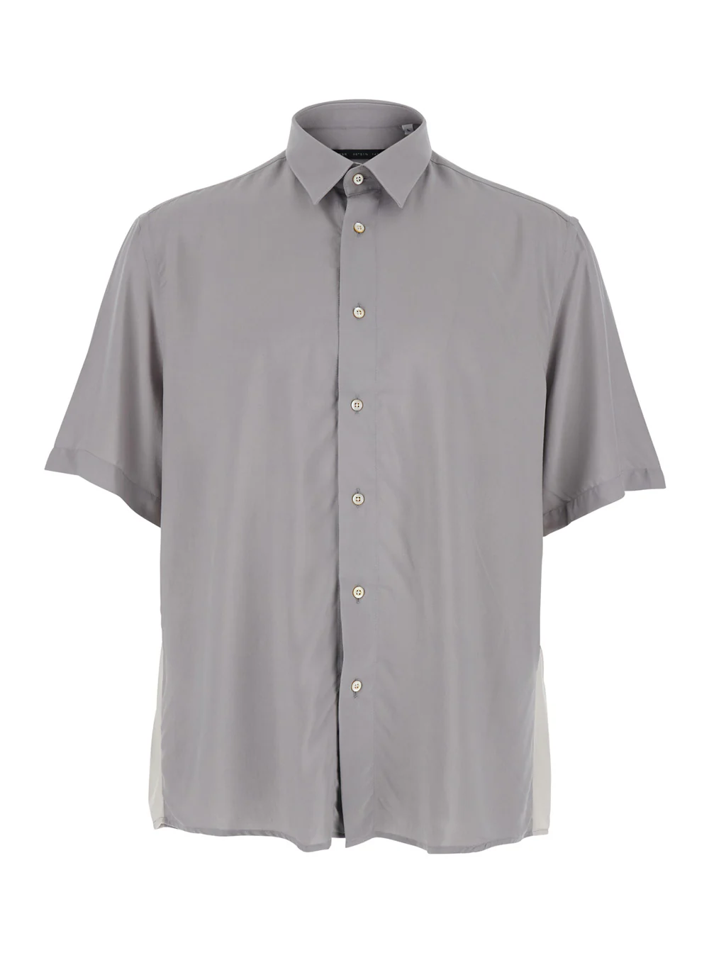 Low Brand GRAY FLUID VISCOSE - Long Sleeve Shirt with V-Neck Women Grey And Blouses