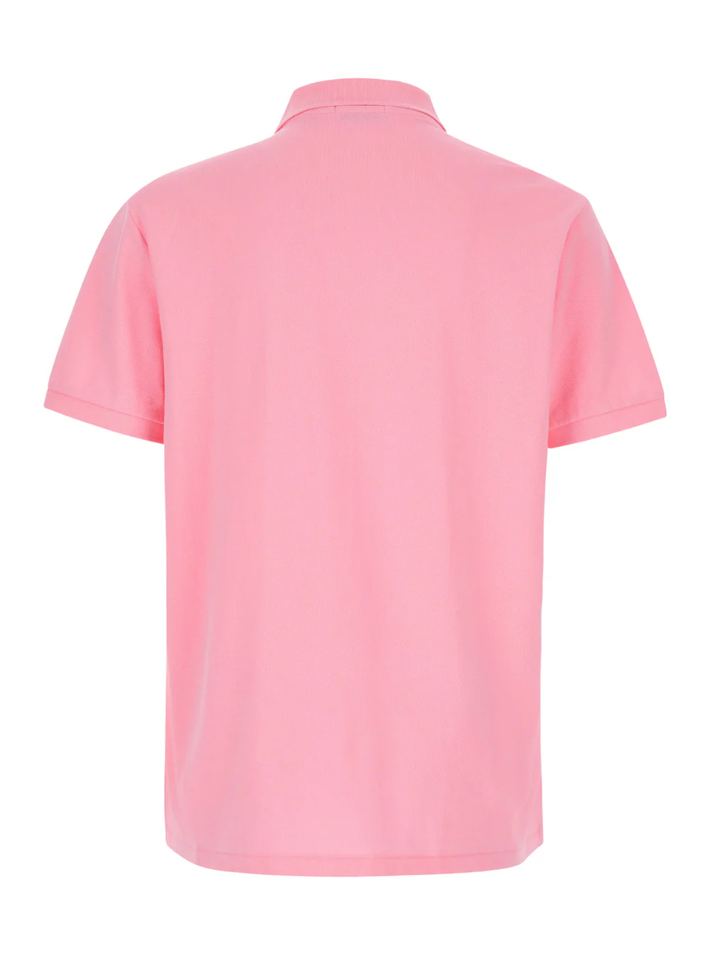 Polo Ralph Lauren Custom Fit Pink Polo Shirt with Classic Collar and Pony Embroidery on the Front in Cotton for Men Tshirts