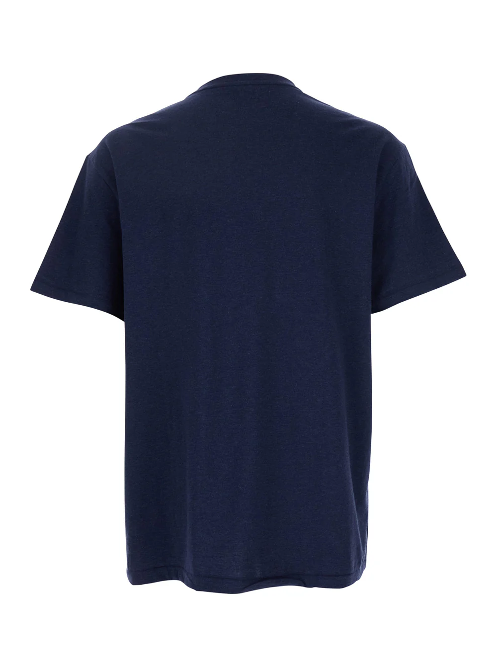 Polo Ralph Lauren Blue Crew Neck T-Shirt with Pony Detail on the Front in Cotton Man Blu Tshirts And Polo Shirts