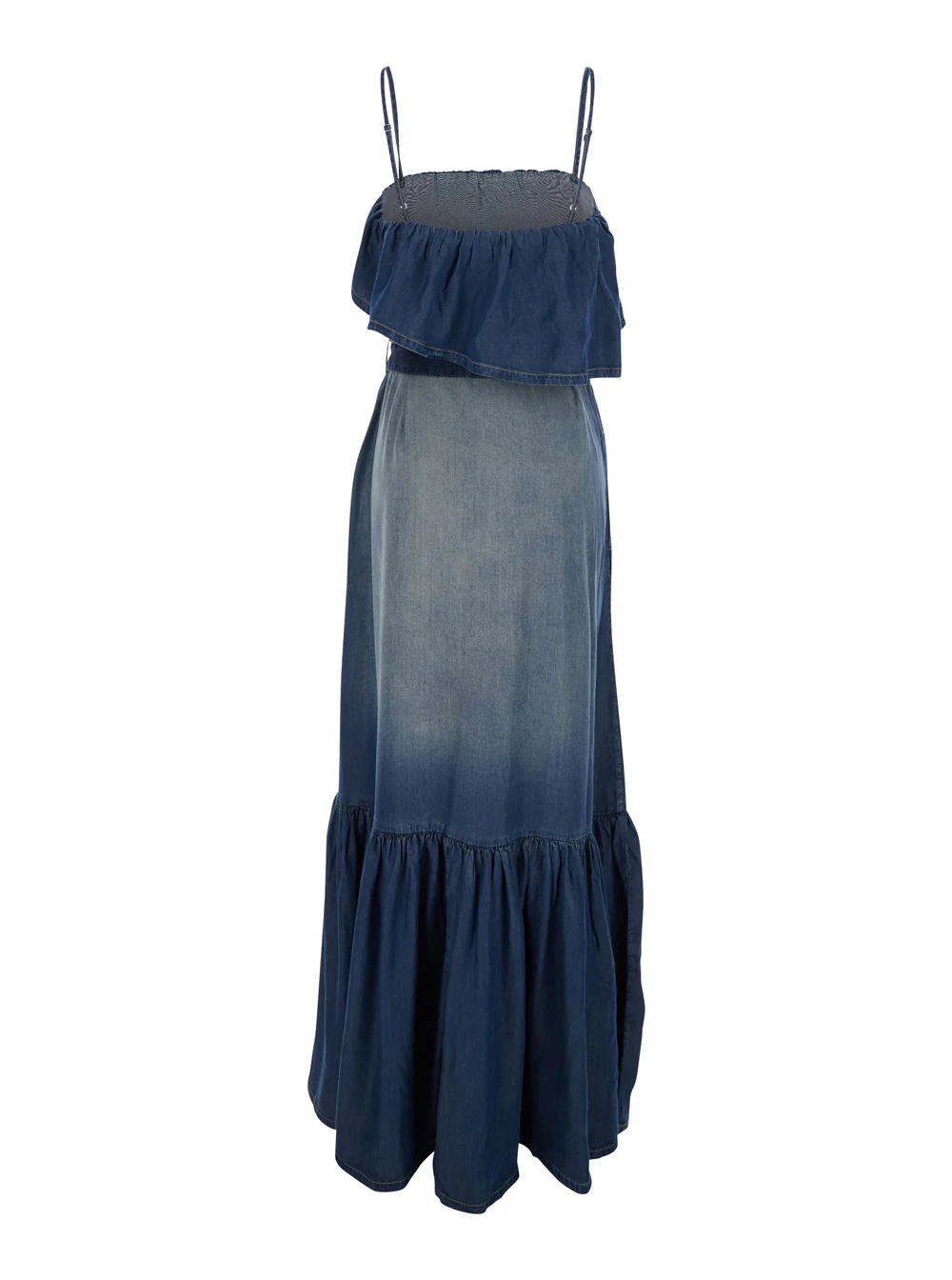 Pinko Dress Chiarodiluna Blue With V Neck And Long Sleeves In Lyocell Women Blu