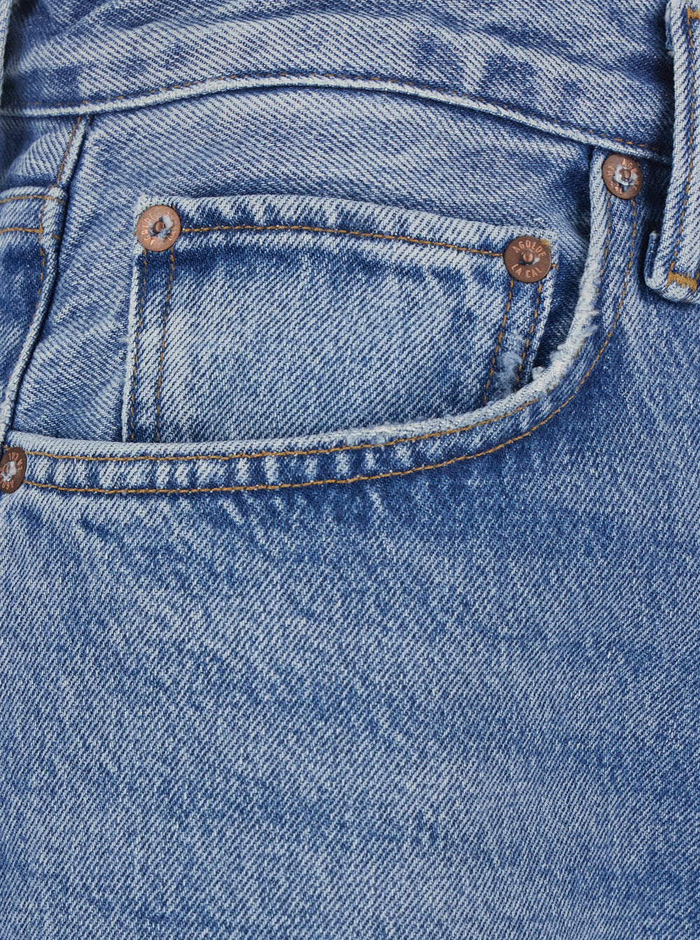 Agolde Vintage Loose Jeans Light Blue With Cotton And Lyocell For Women