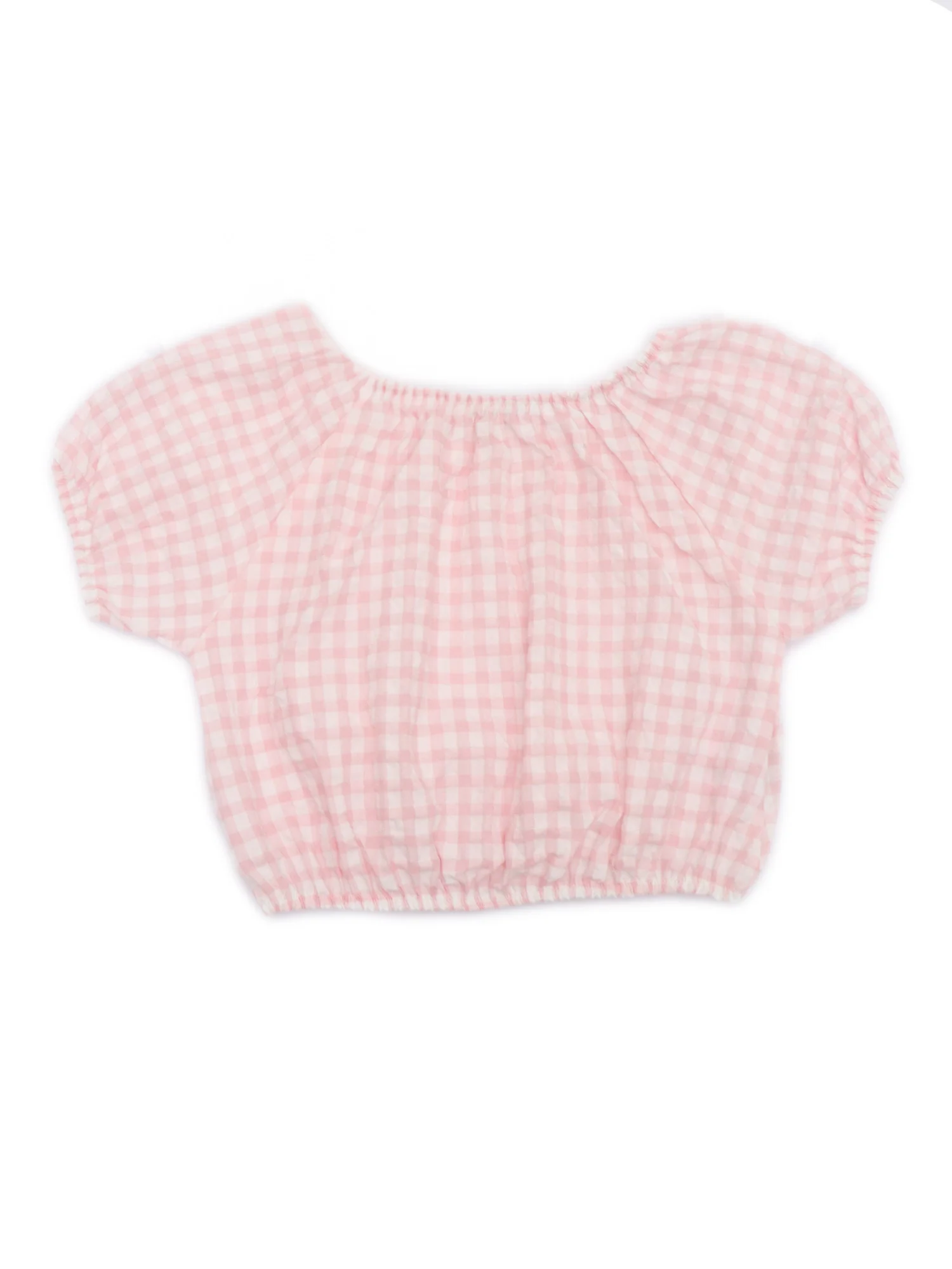 Magil VICHY CROPPED TOP Pink