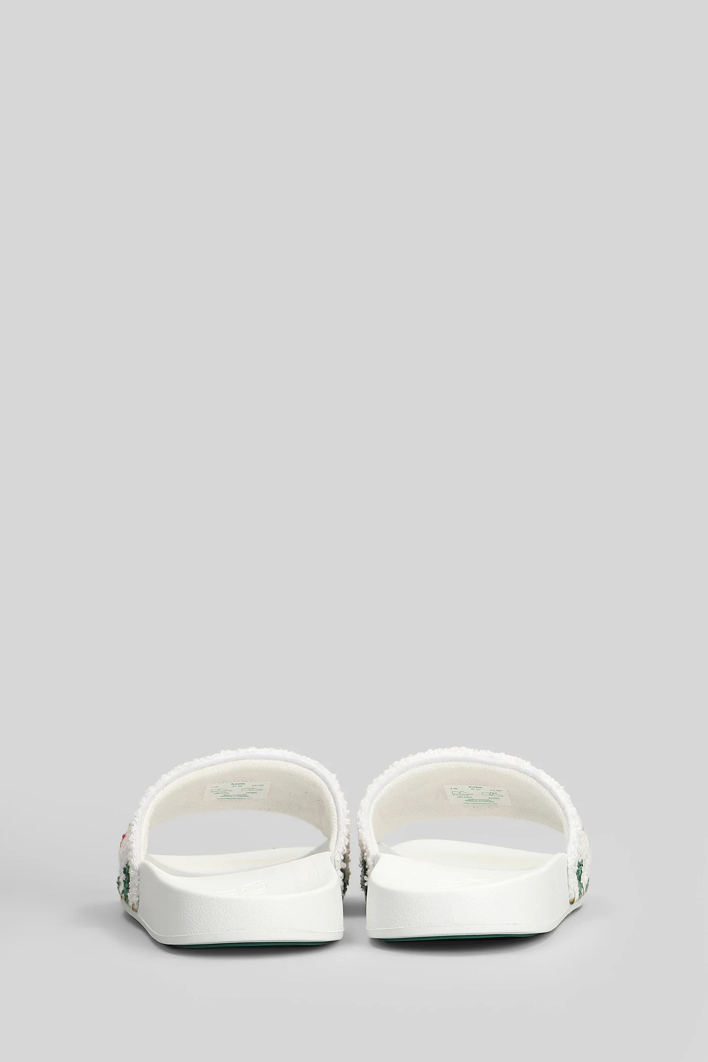 Casablanca Terry slider Flats in white polyester Scarpe