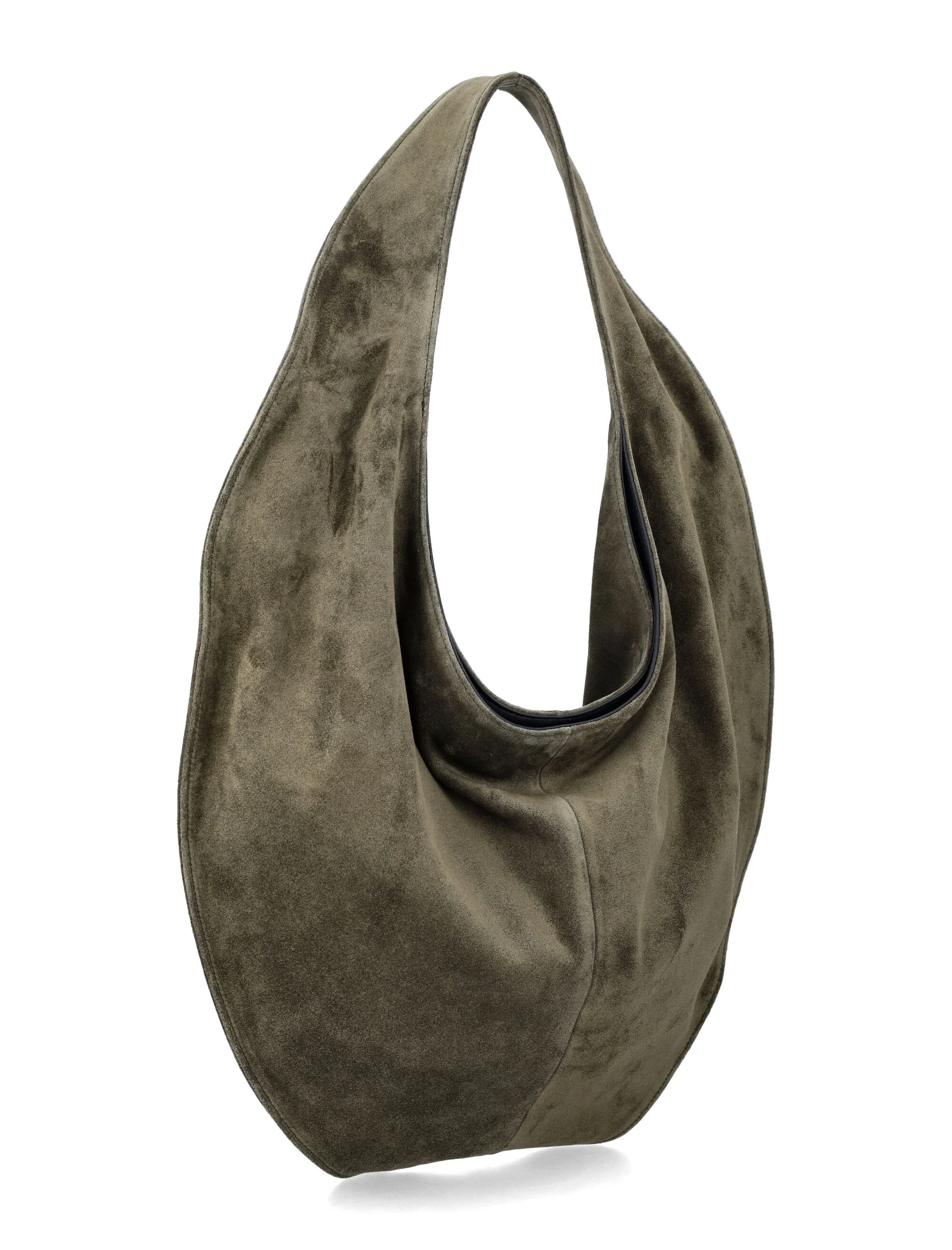 Maeden Market kelp suede tote Green Leather