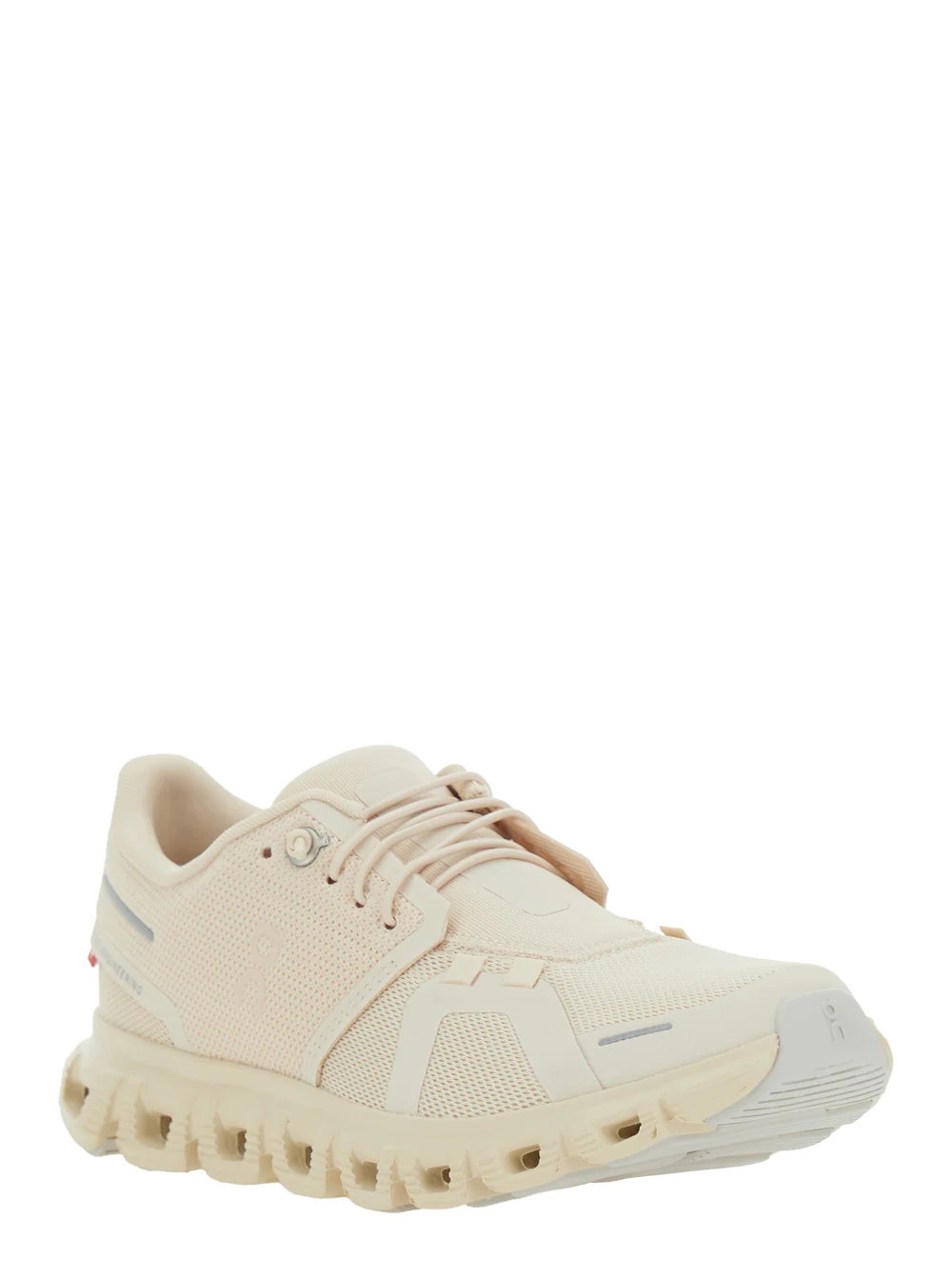 Sneaker Cloud 6 Low Top With Mesh Inserts And Logo On The Side Beige Tech Fabric For Women
