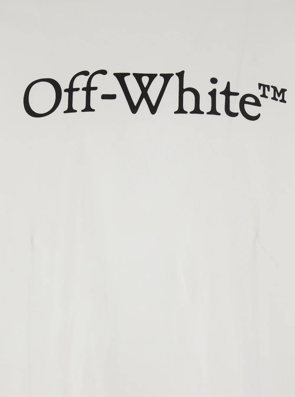 Off-White Oversized Logo T-Shirt with Contrast Lettering Print in White Cotton for Men Tshirts And Polo Shirts