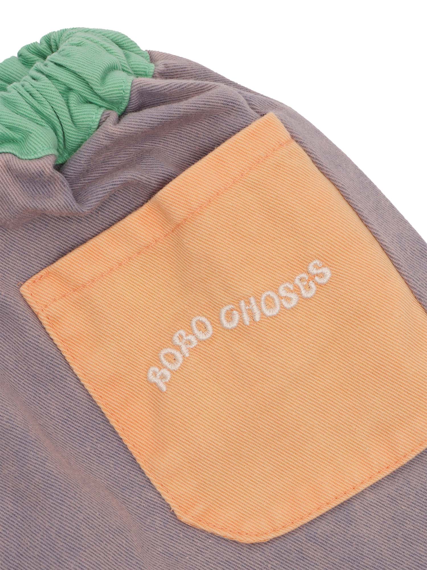 Bobo Choses Color block woven pants Multicolor Cotton Recycled Trackpants