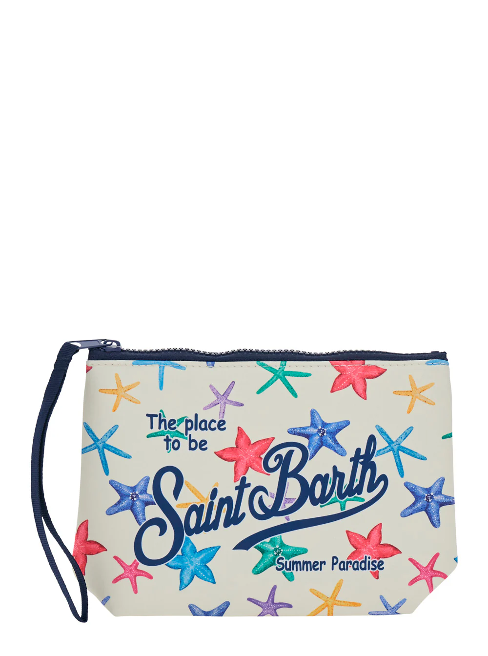 Mc2 Saint Barth Kids ALINE Multicolor Clutch Bag with Leather Details Clutches And Pochettes
