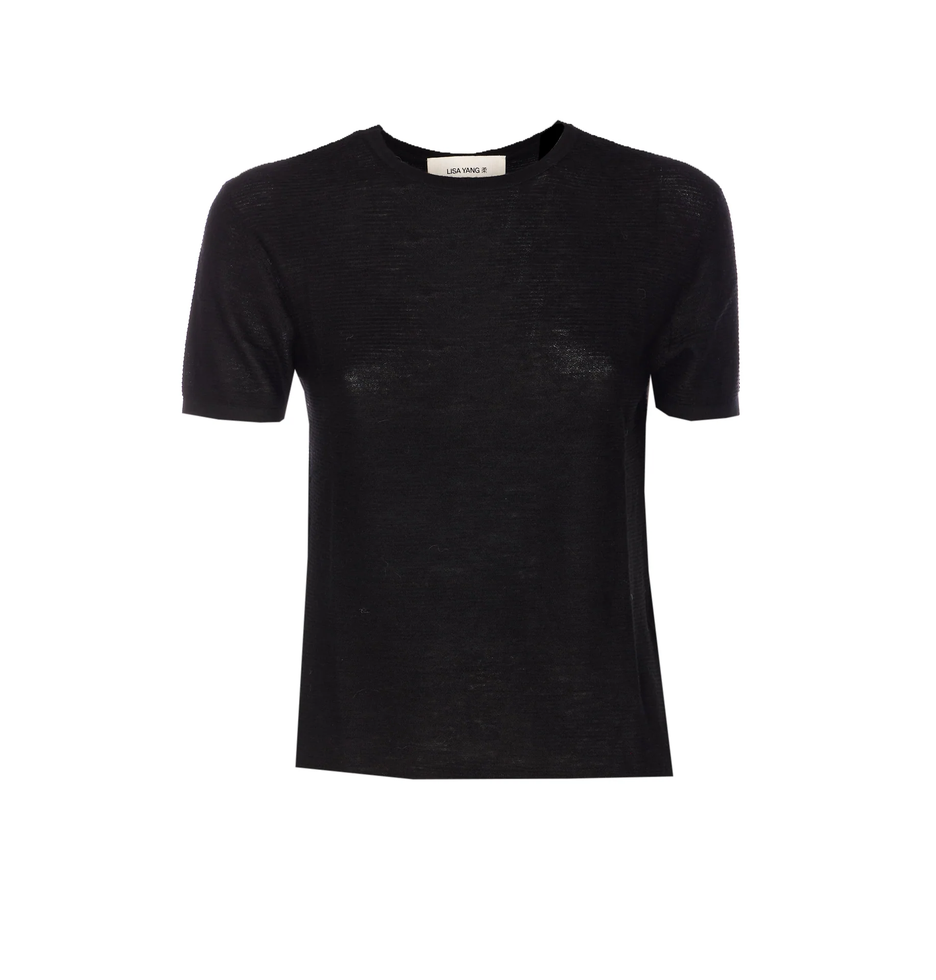 LISA YANG T-shirts and Polos Black Cashmere