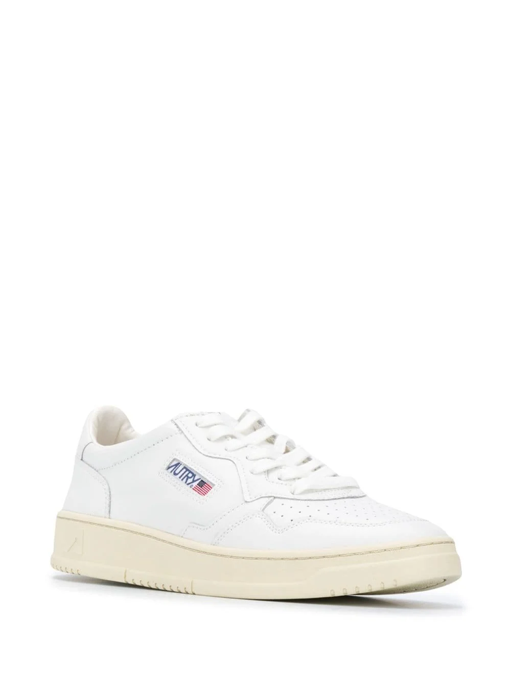 Autry Sneaker Medalist Low Top With Logo Patch On The Tongue White Leather Men Cow