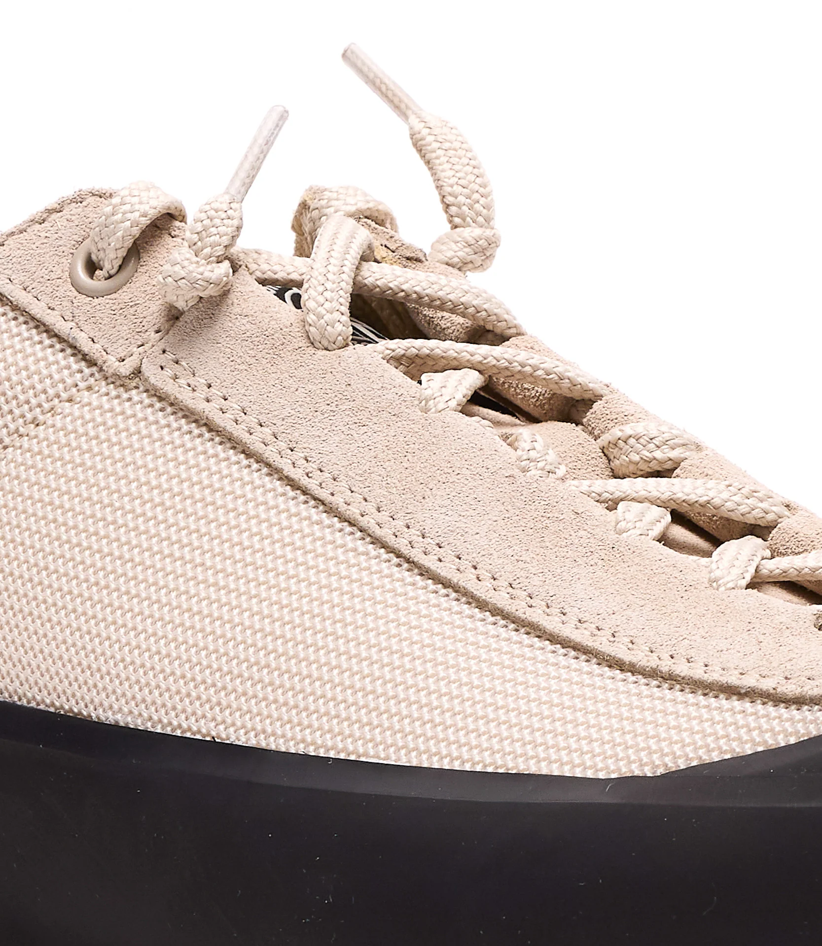 Stone Island Sneakers Beige Suede And Leather Rubber Sole