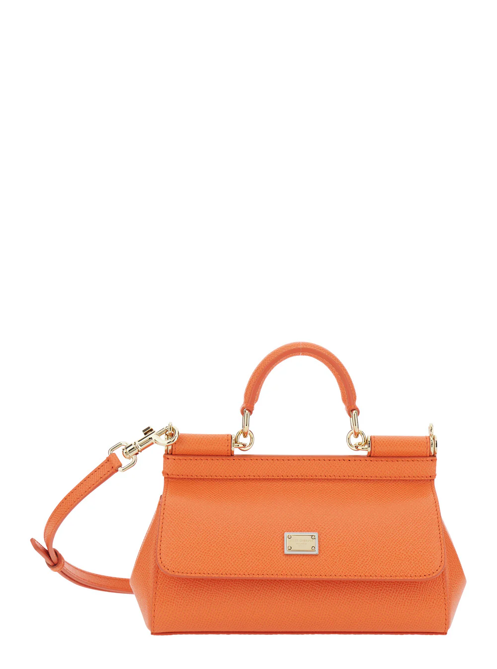Dolce & Gabbana Sicily Small Orange Hand Bags
