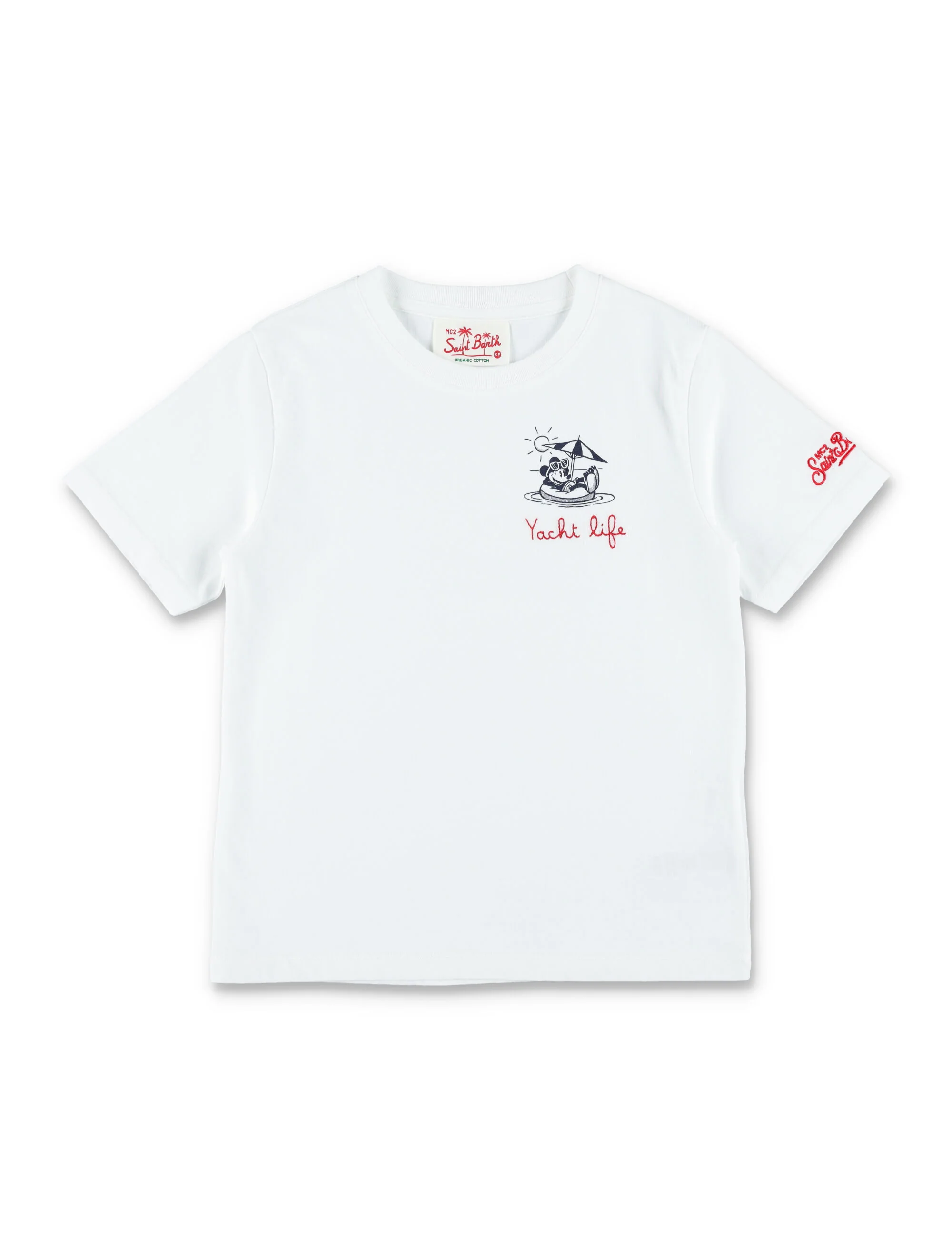 Mc2 Saint Barth Portofino Junior T-Shirt White Cotton