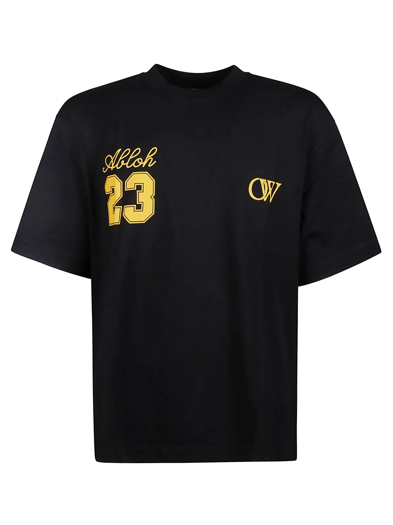 Off-White OMAA120S24JER0081022 Nero Cotton Made In Portugal. Maglieria