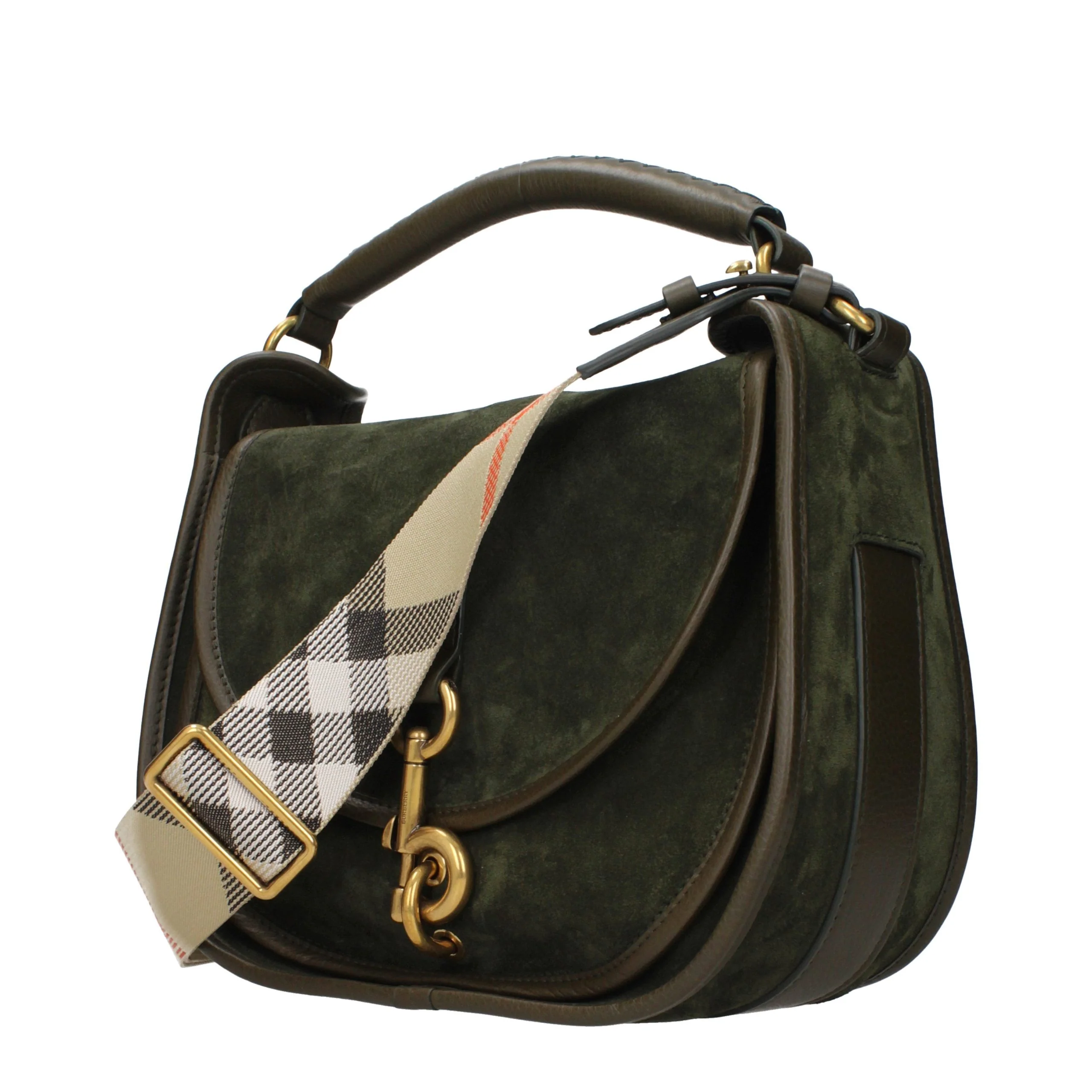 Burberry Green Leather Handbag Bag